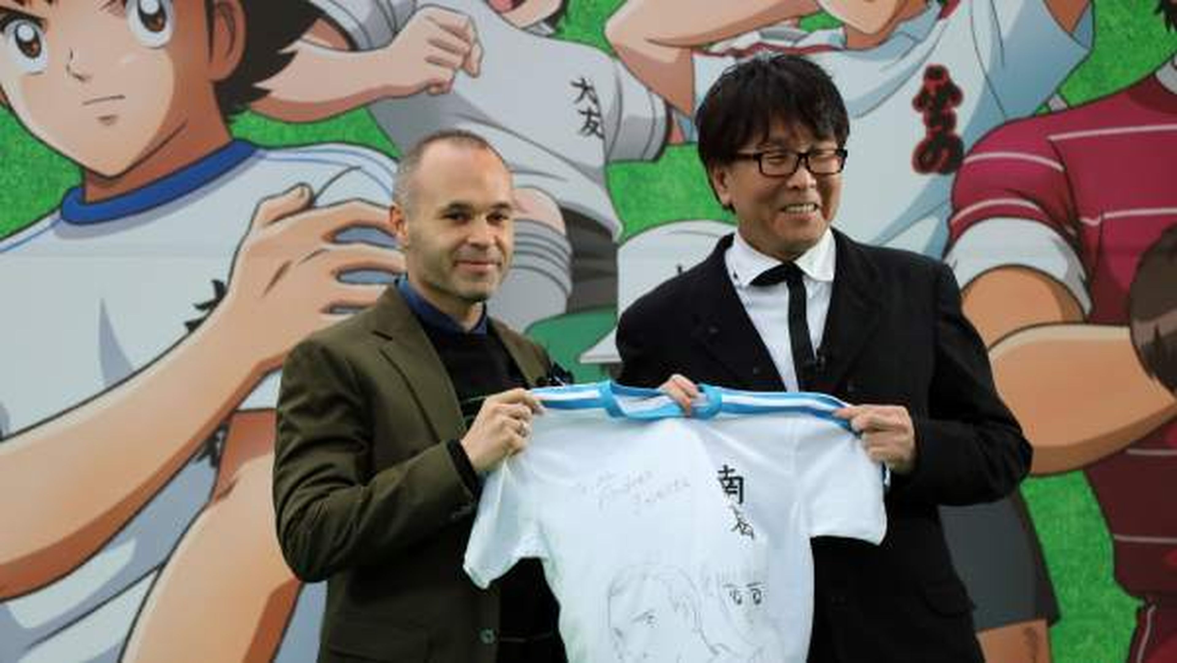 Andrés Iniesta y Yoichi Takahashi