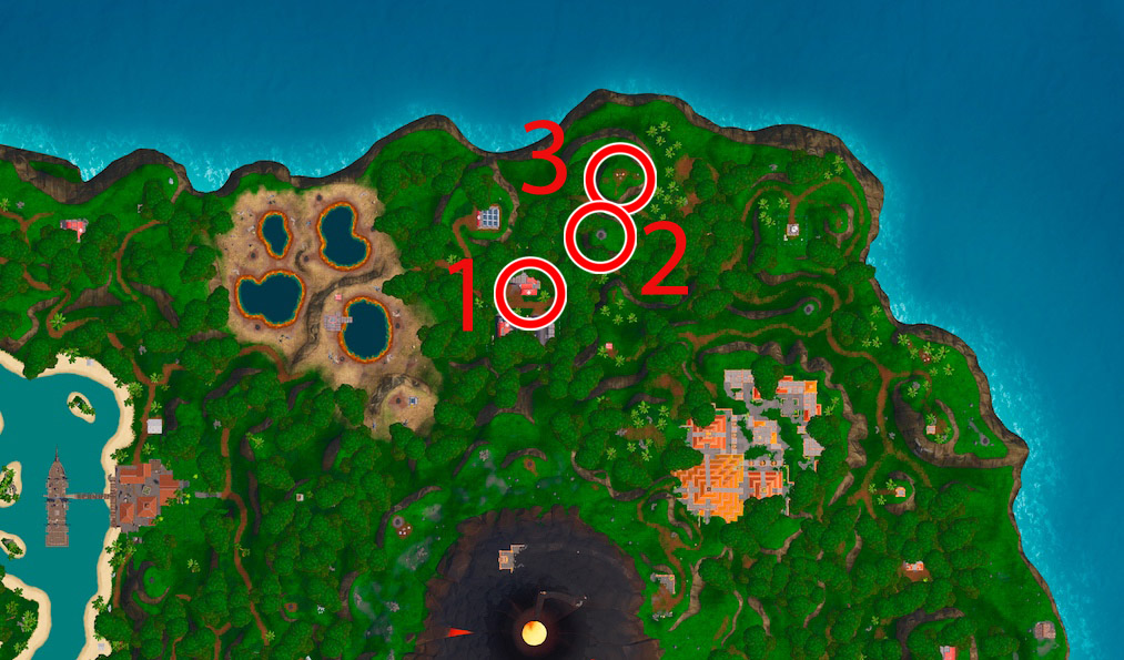 Usa un respiradero volcánico, una tirolina y un vehículo en la misma partida Fortnite mapa Usa un respiradero volcánico, una tirolina y un vehículo en la misma partida Fortnite mejor sitio