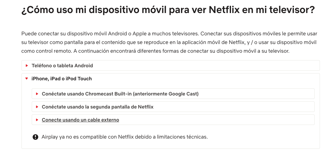 Airplay en netflix Airplay en netflix