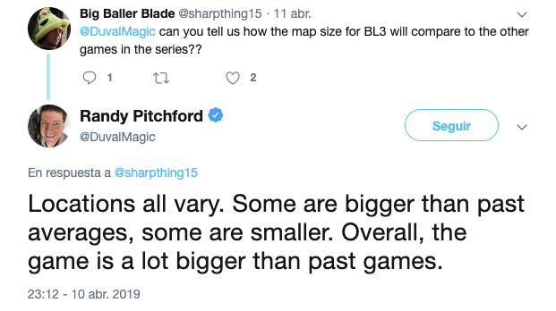 Borderlands 3 Twitter Randy Pitchford