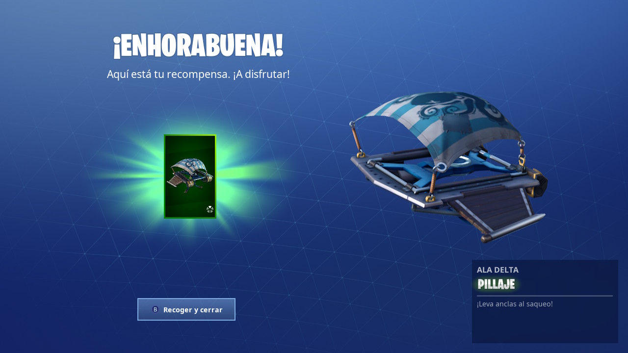 Botin del Bucanero Fortnite Recompensa dia 1 Botin del Bucanero Fortnite Recompensa dia 1