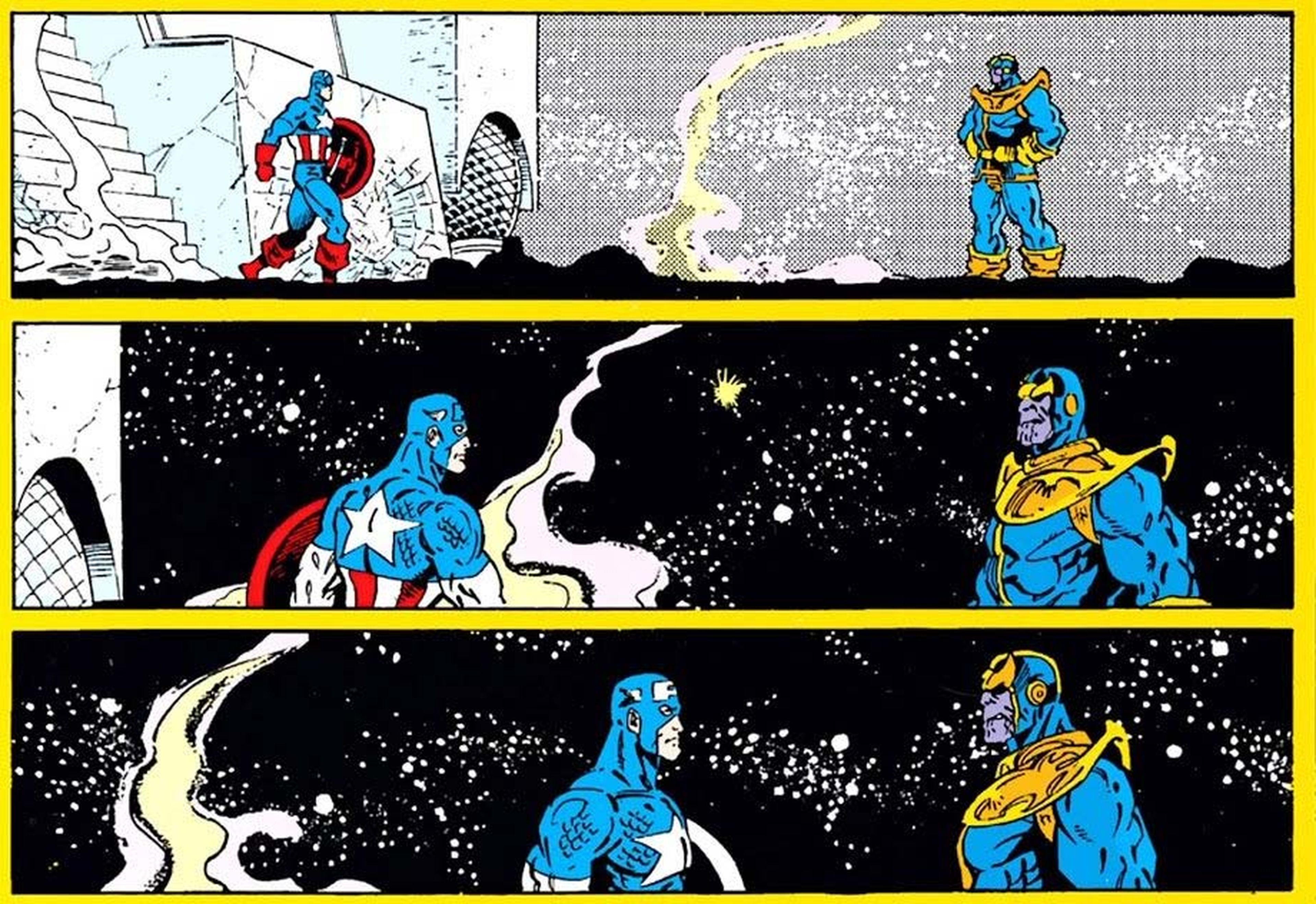 Capitán América vs. Thanos