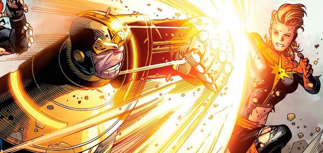 Capitana Marvel vs. Thanos Capitana Marvel vs. Thanos
