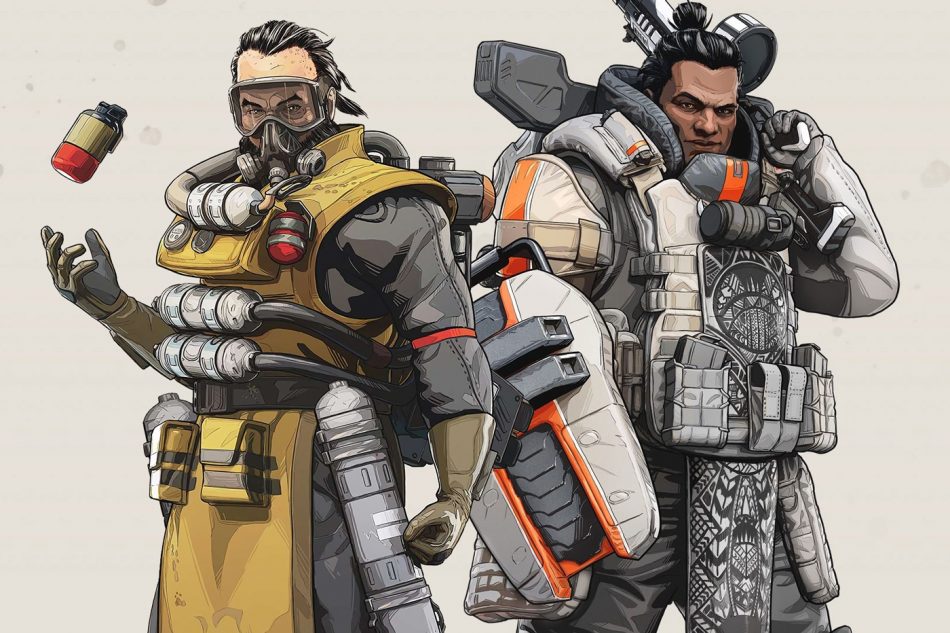 Caustic y Gibraltar de Apex Legends Caustic y Gibraltar de Apex Legends
