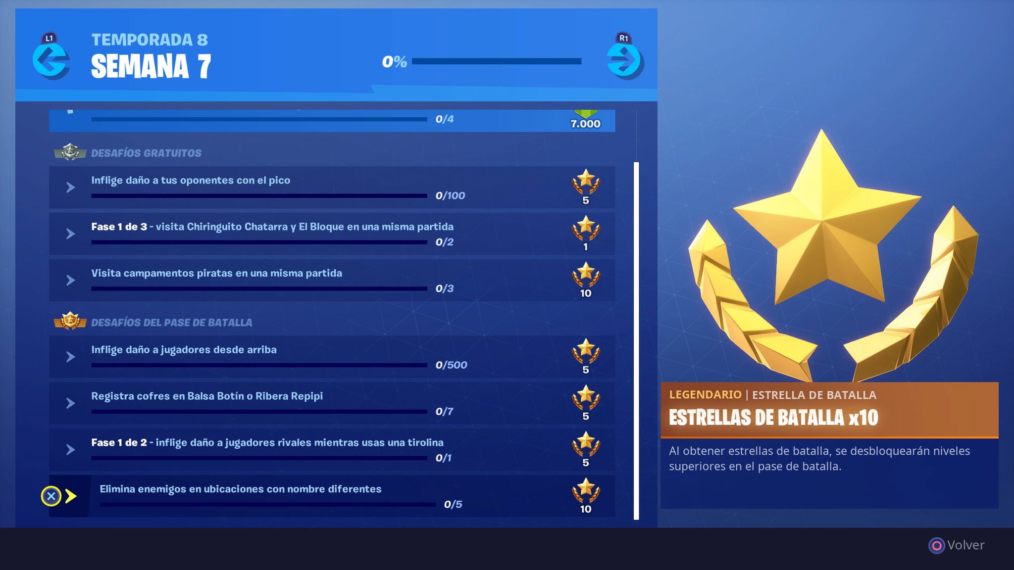 Desafíos Semana 7 Temporada 8 Fortnite Desafíos Semana 7 Temporada 8 Fortnite