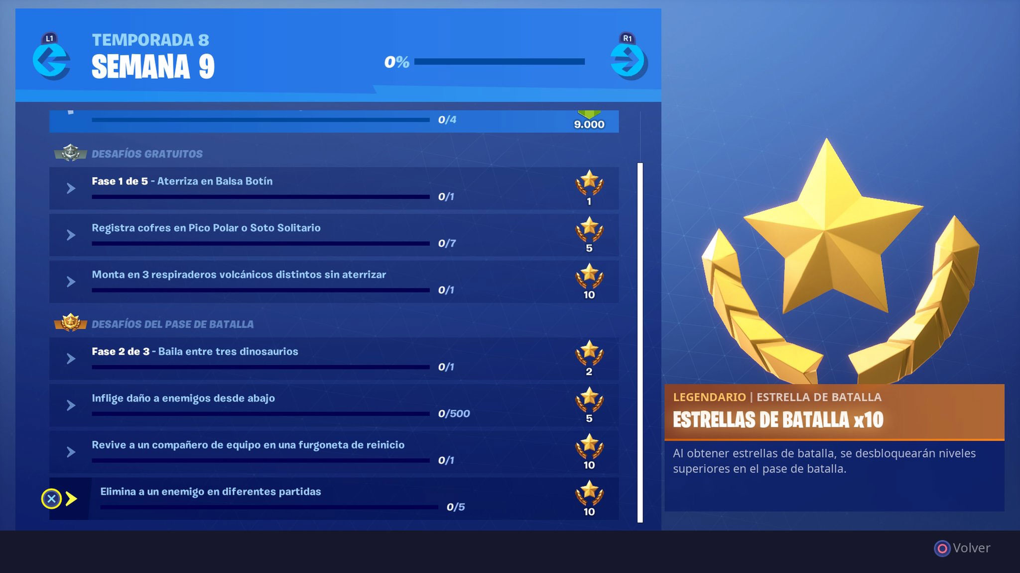 Desafíos semana 9 temporada 8 Fortnite Desafíos semana 9 temporada 8 Fortnite
