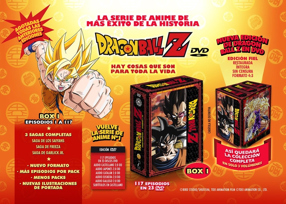 Dragon Ball Z Sagas Completas DVD Dragon Ball Z Sagas Completas DVD