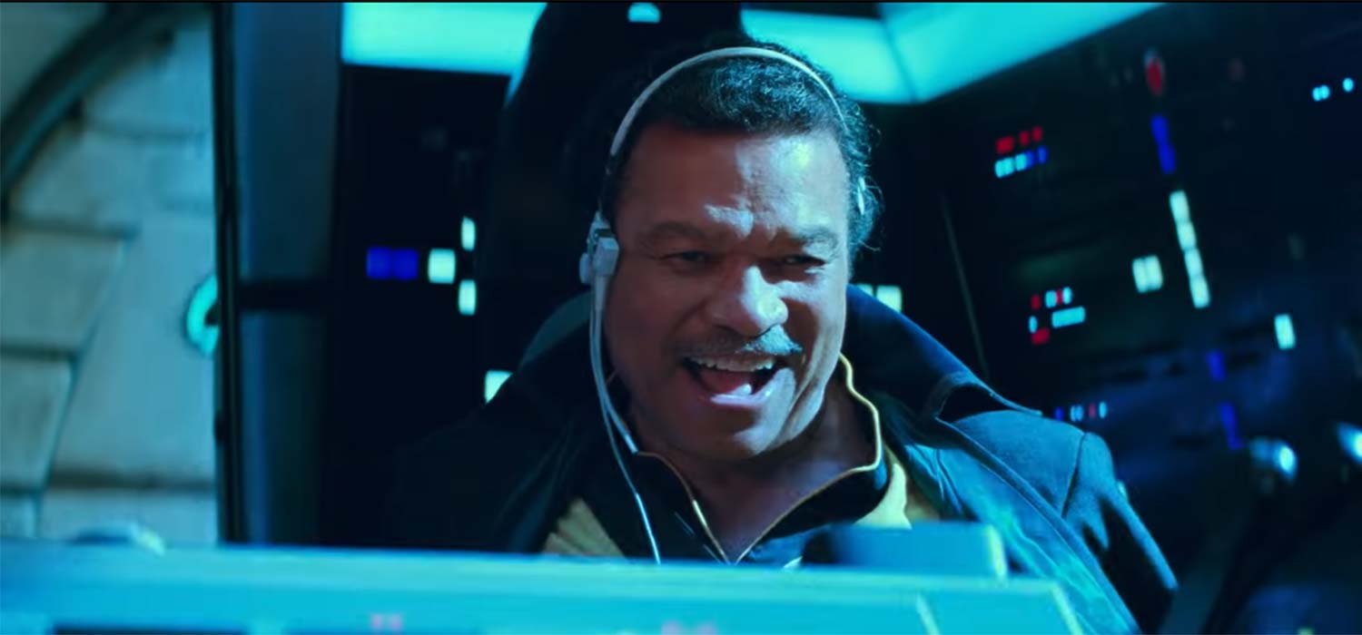 Lando y Chewie en el Halcón Lando y Chewie en el Halcón