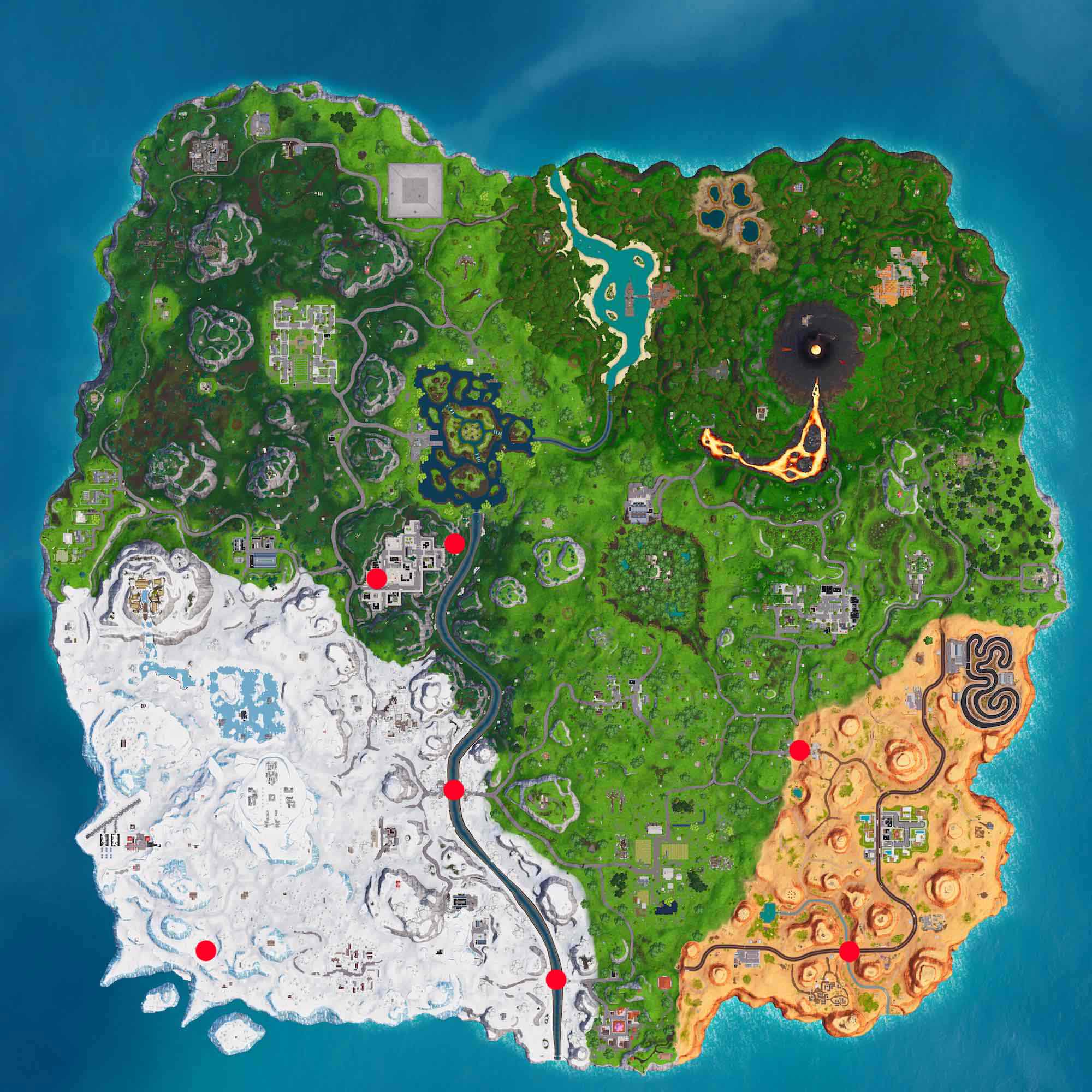 Fortnite Temporada 8 Como Completar Todos Los Desafios Semanales - mapa piezas rompecabezas fortnite