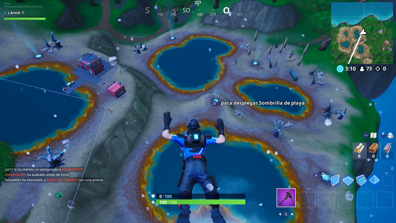 Monta en 3 respiraderos volcánicos distintos en Fortnite Monta en 3 respiraderos volcánicos distintos en Fortnite