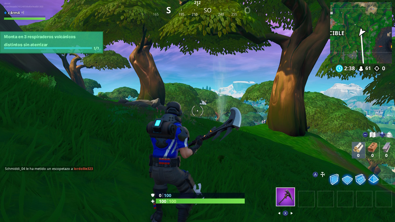 Monta en 3 respiraderos volcánicos distintos en Fortnite Monta en 3 respiraderos volcánicos distintos en Fortnite