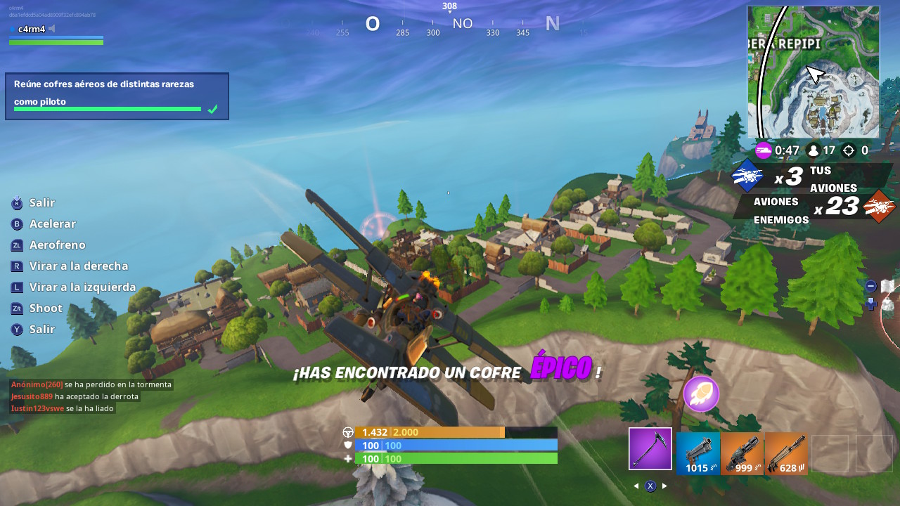 Reune cofres aéreos de distintas rarezas Fortnite Reune cofres aéreos de distintas rarezas Fortnite