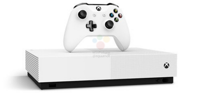 Xbox One S All Digital Edition filtración Xbox One S All Digital Edition filtración