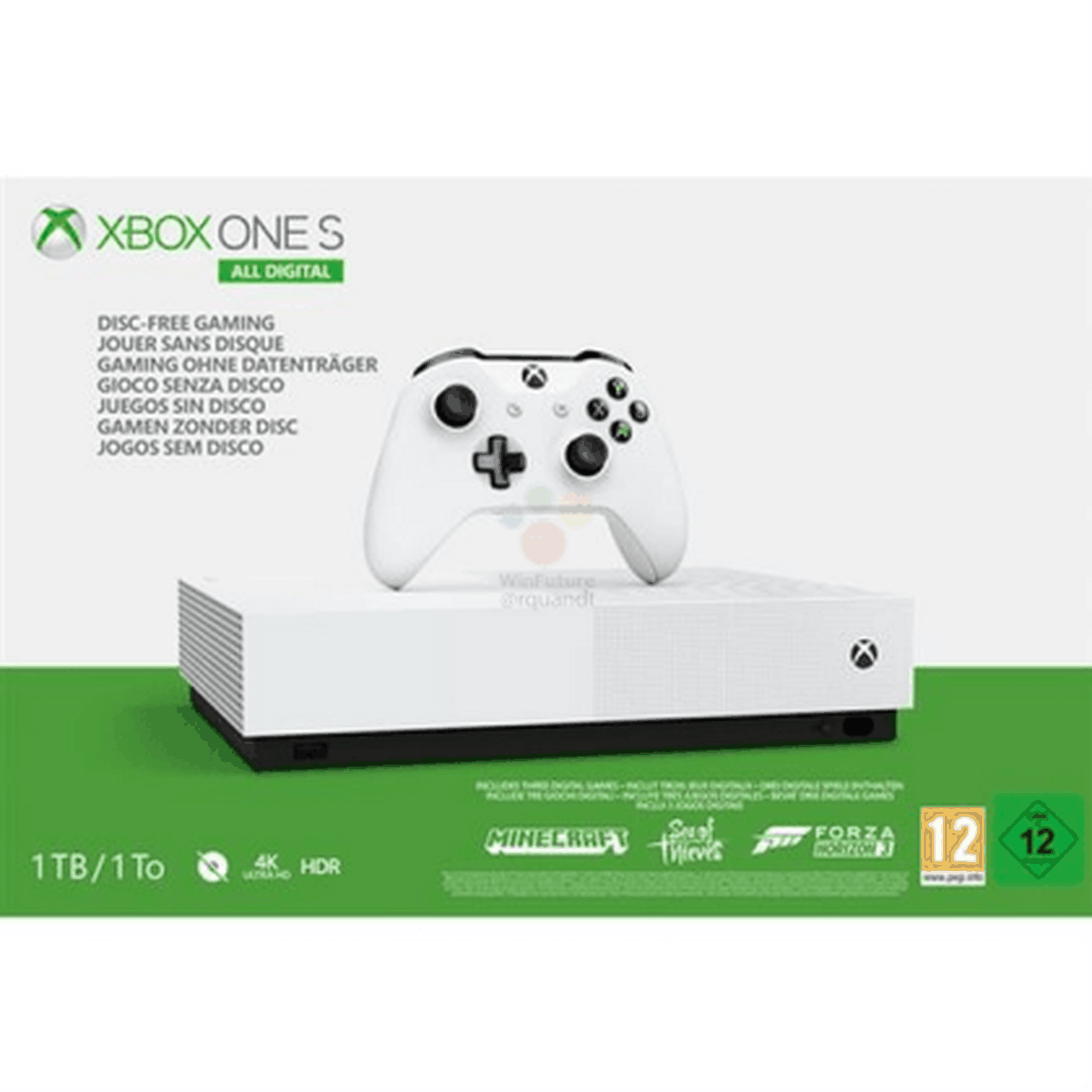 Xbox One S All Digital Edition filtración