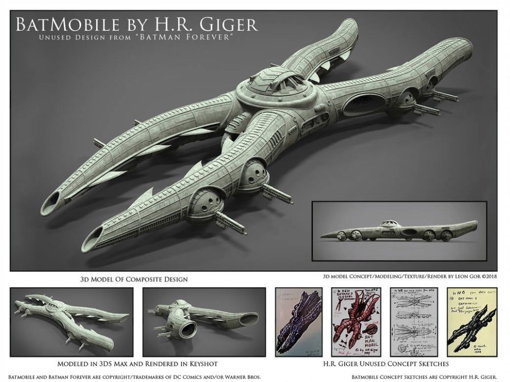 Batmovil de H.R. Giger Batman Forever