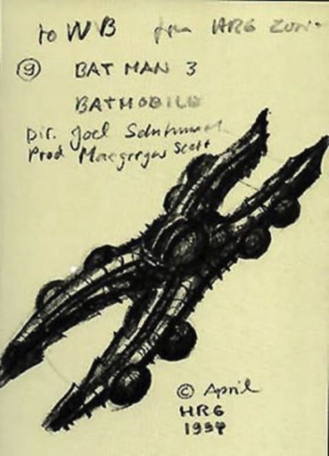 Batmovil de H.R. Giger Batman Forever