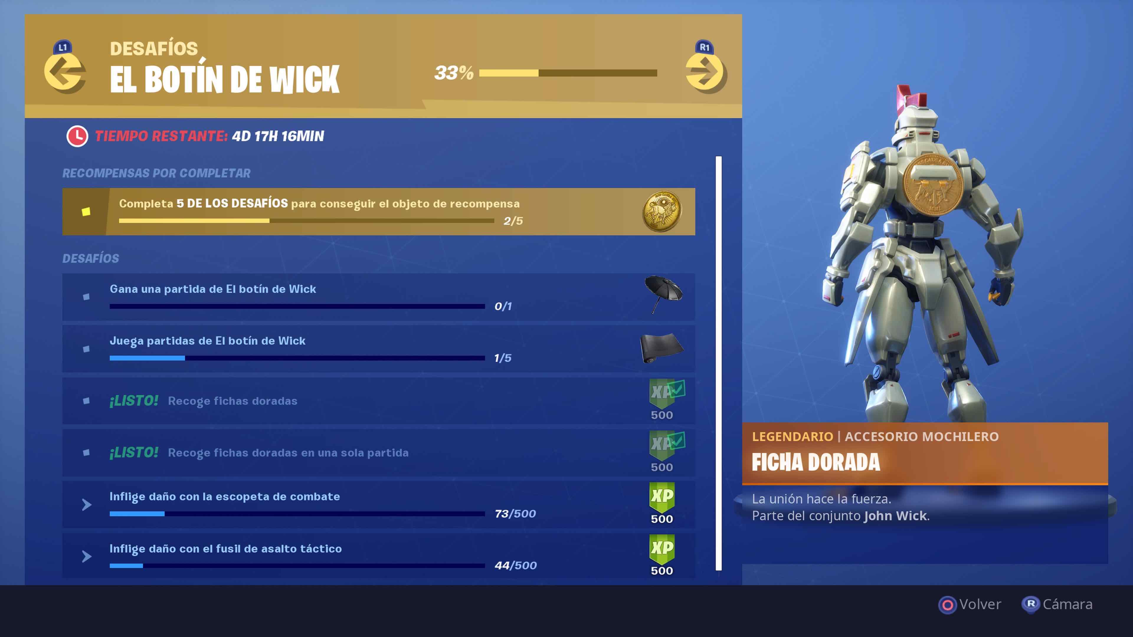 El Botin de John Wick Desafios El Botin de John Wick solucion