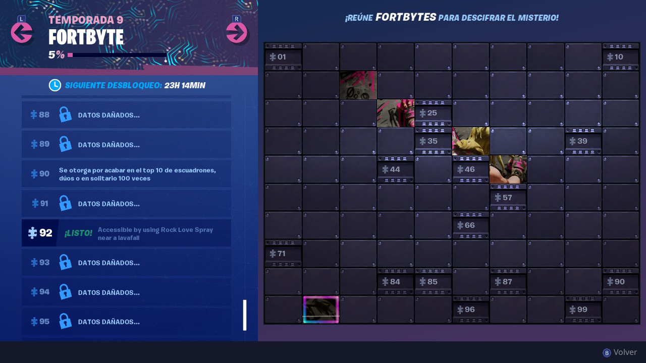 Fortbyte #92 conseguido localizacion Fortbyte #92