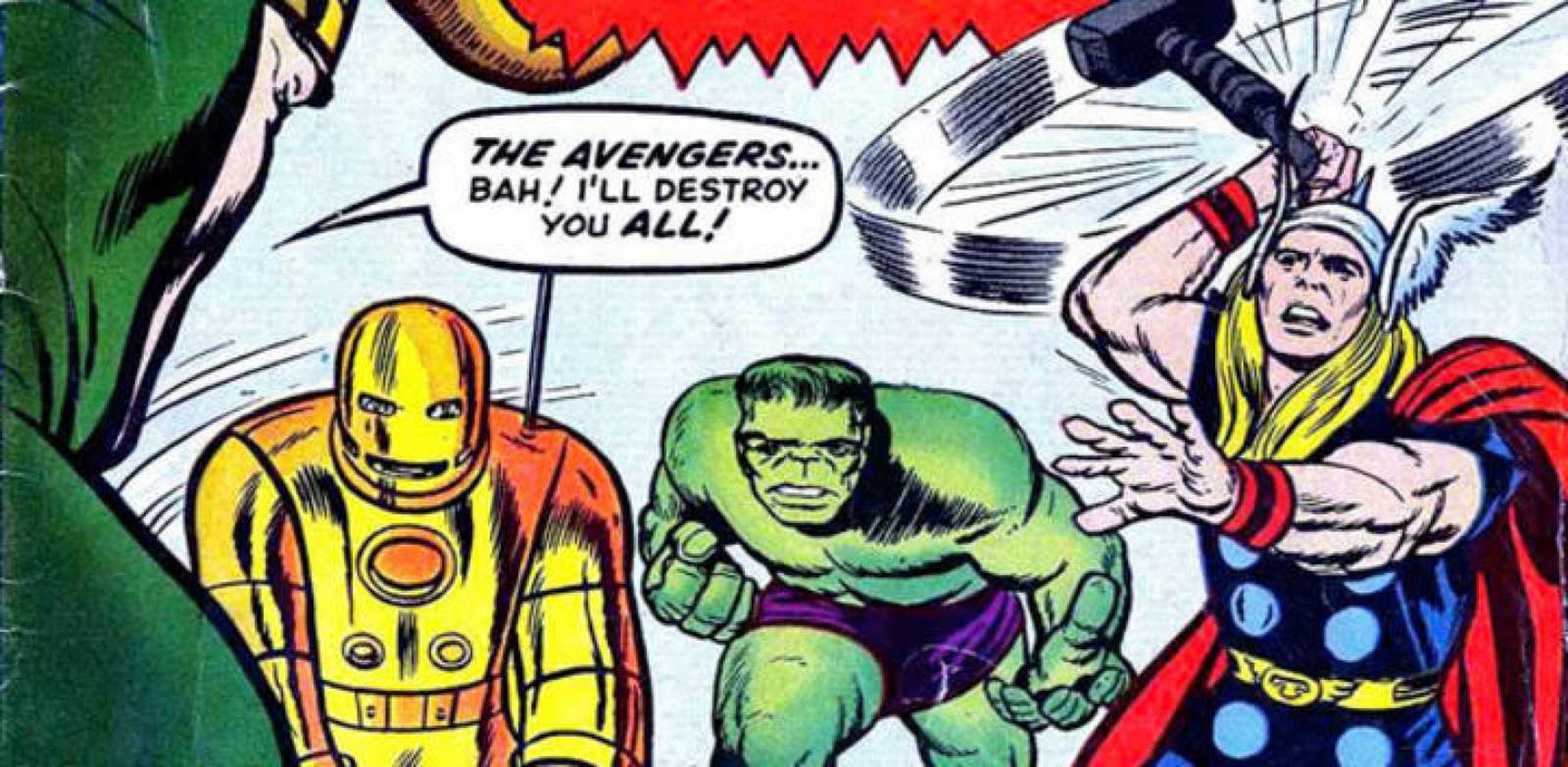 Hulk en el primer número de Vengadores
