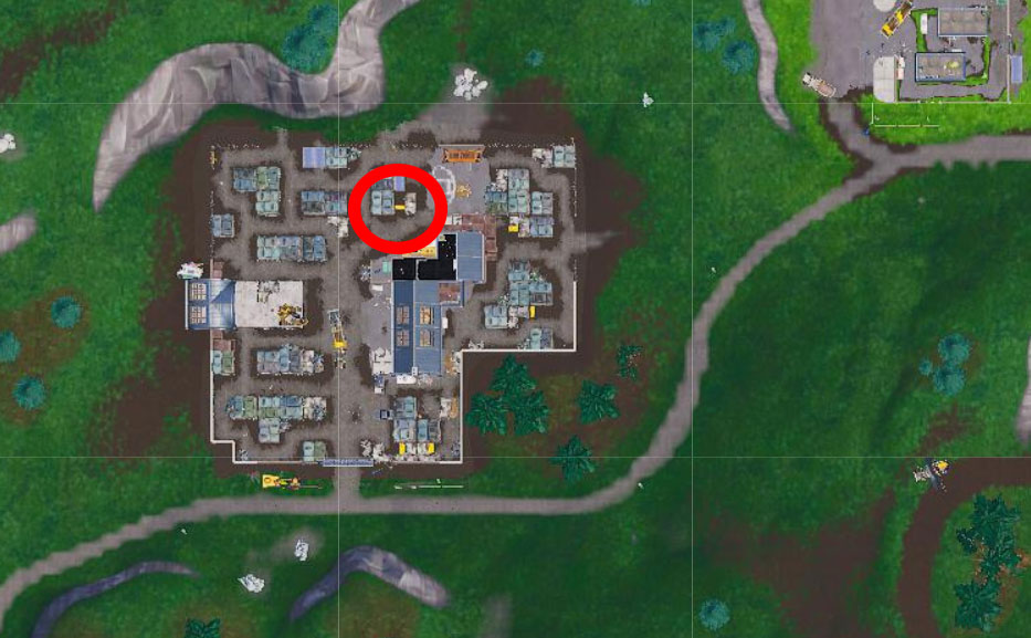 mapa del tesoro de chiringuito chatarra fortnite - senal del mapa chiringuito chatarra fortnite