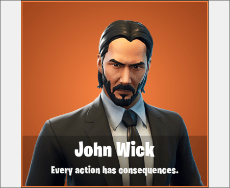 Skin de John Wick Skin de John Wick en Fortnite