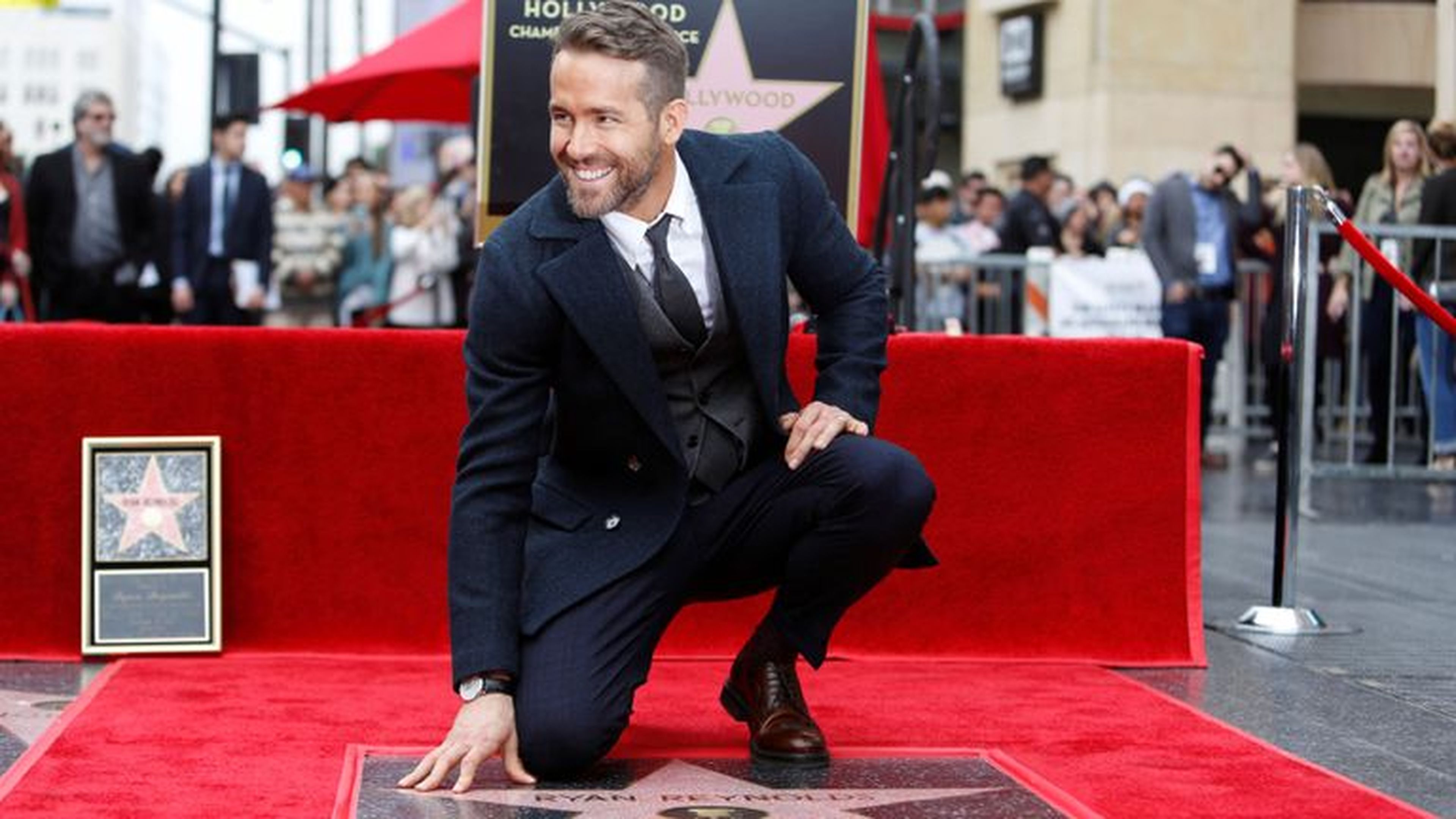 Ryan Reynolds y su estrella en el Paseo de la Fama de Hollywood