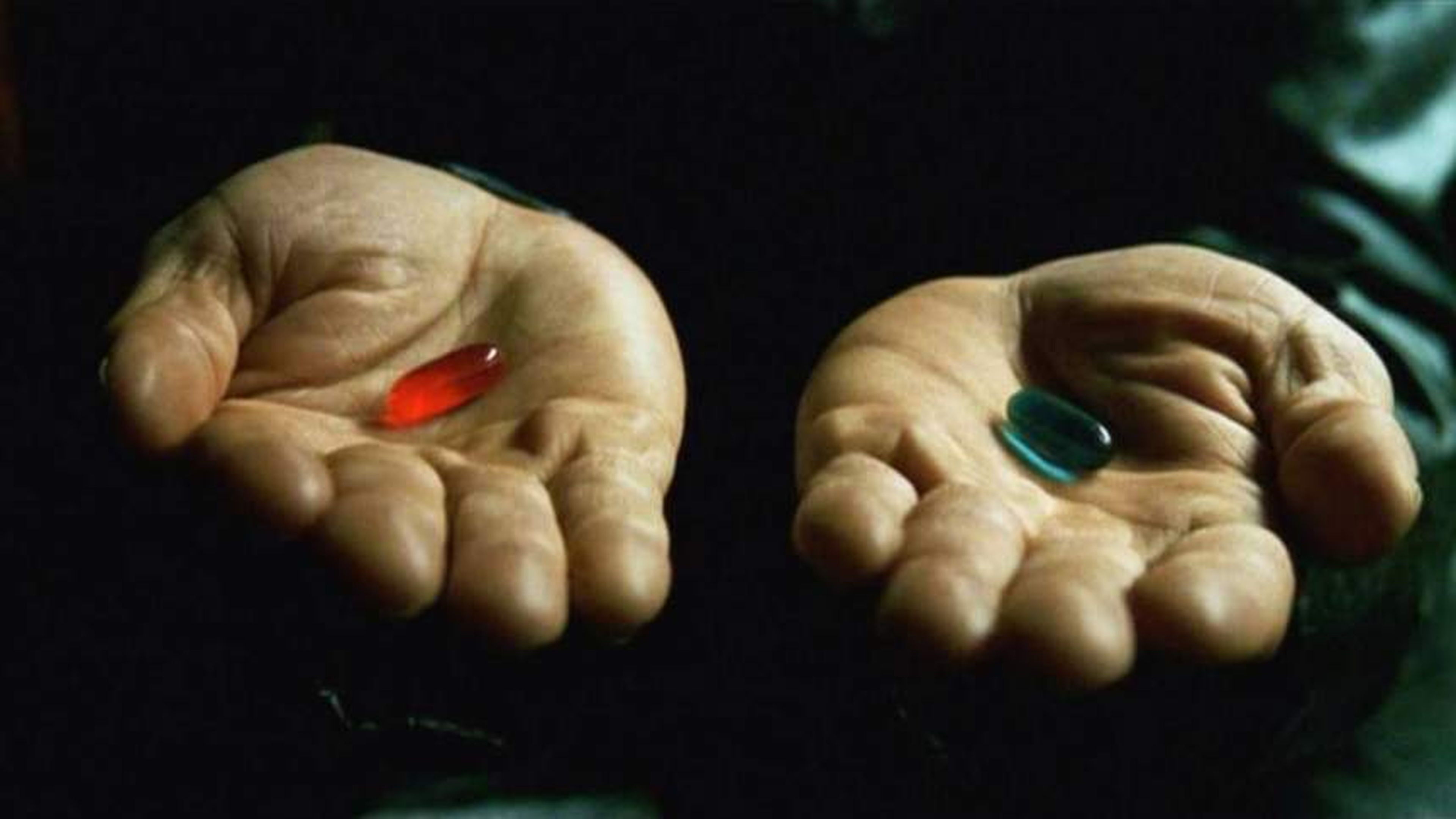 Píldora roja y azul de Matrix