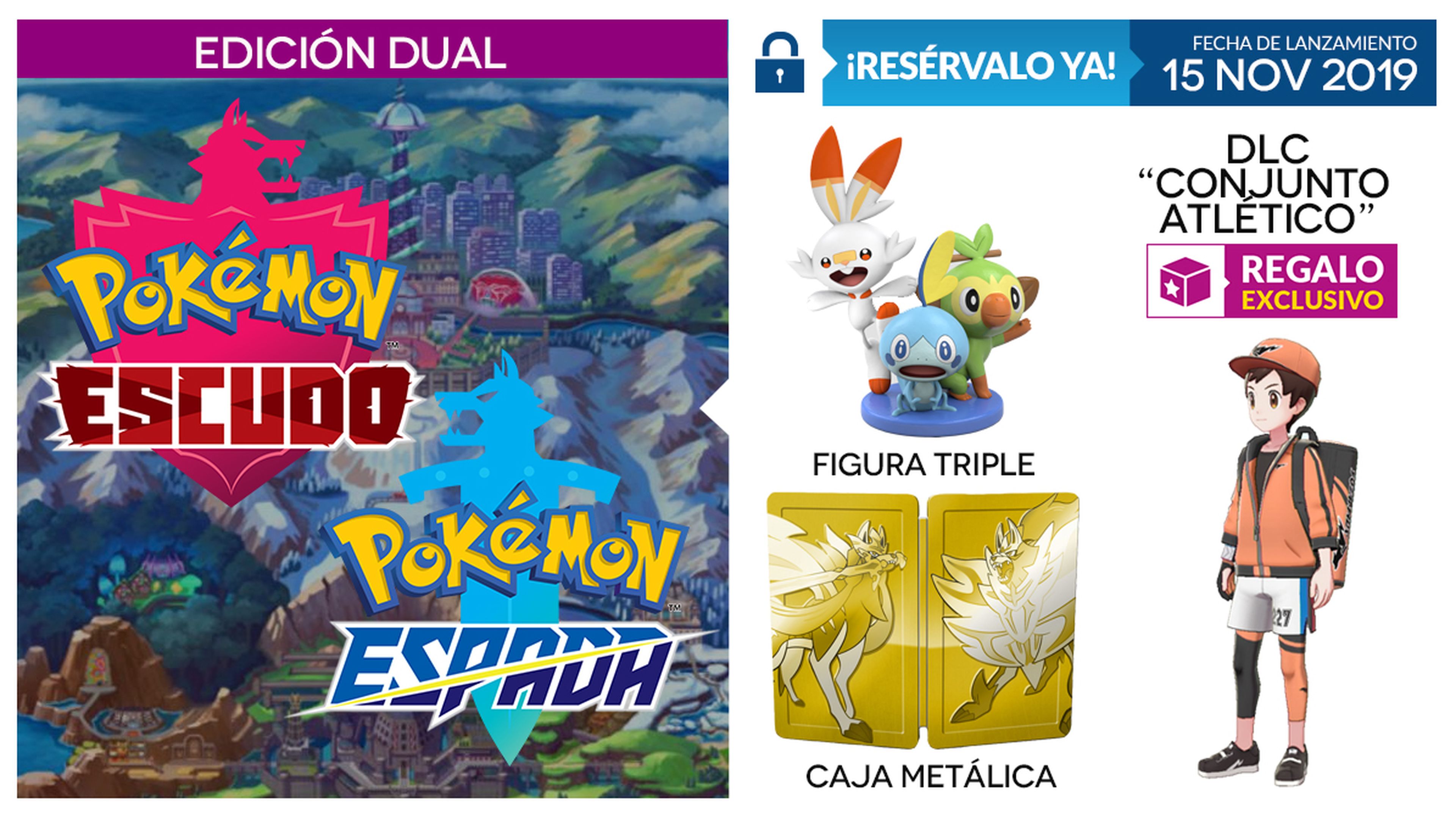 Pokémon Espada y Escudo DLC y figura GAME