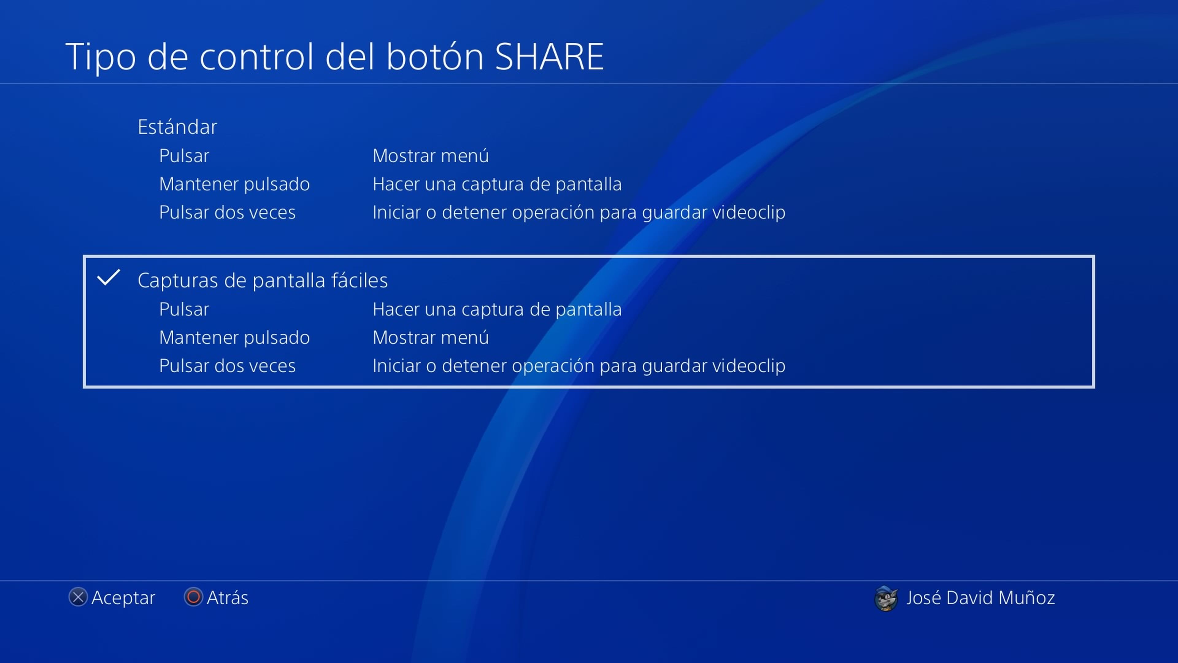 PS4 Compartir rápidamente