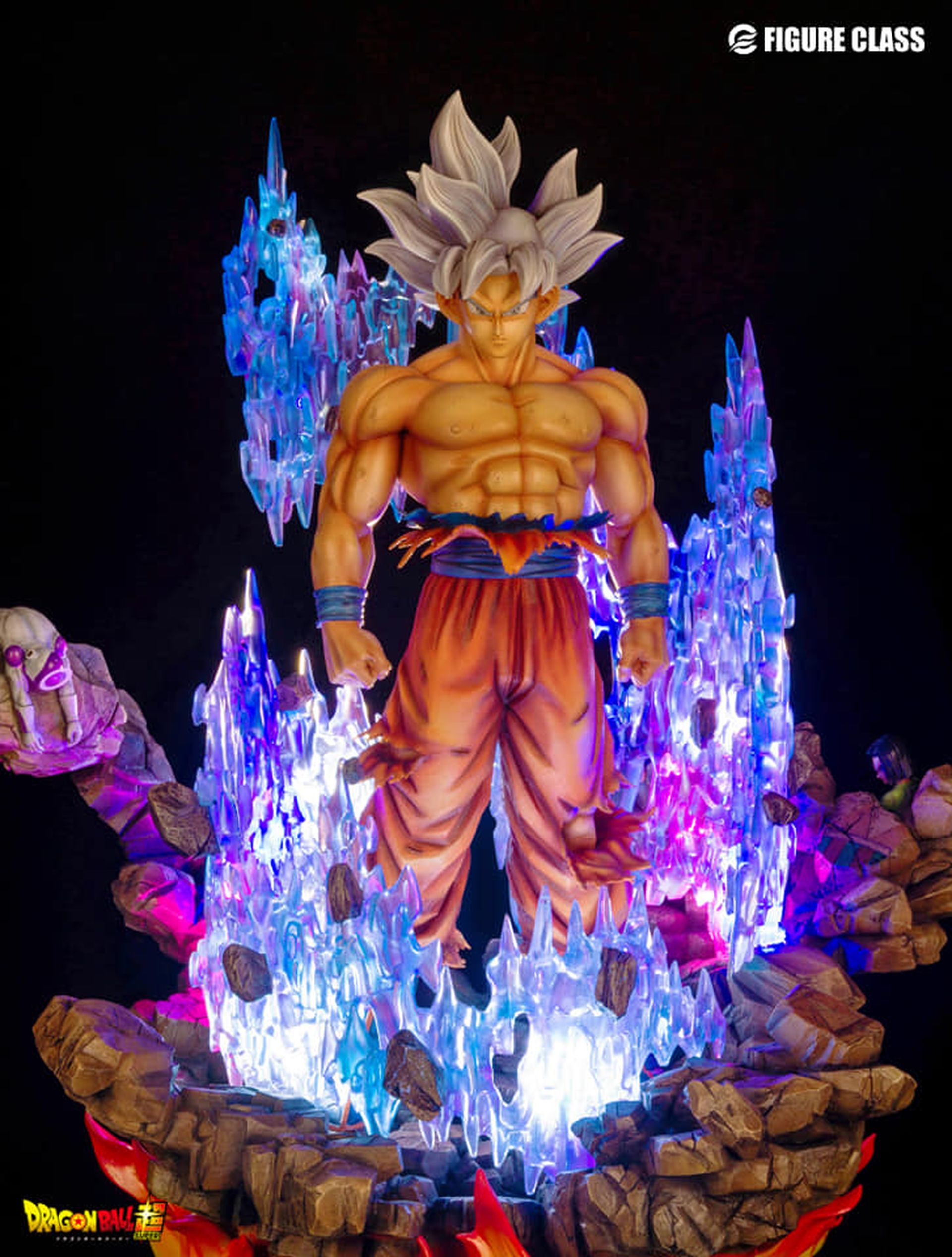 La resina iluminada de Goku Ultra Instinto