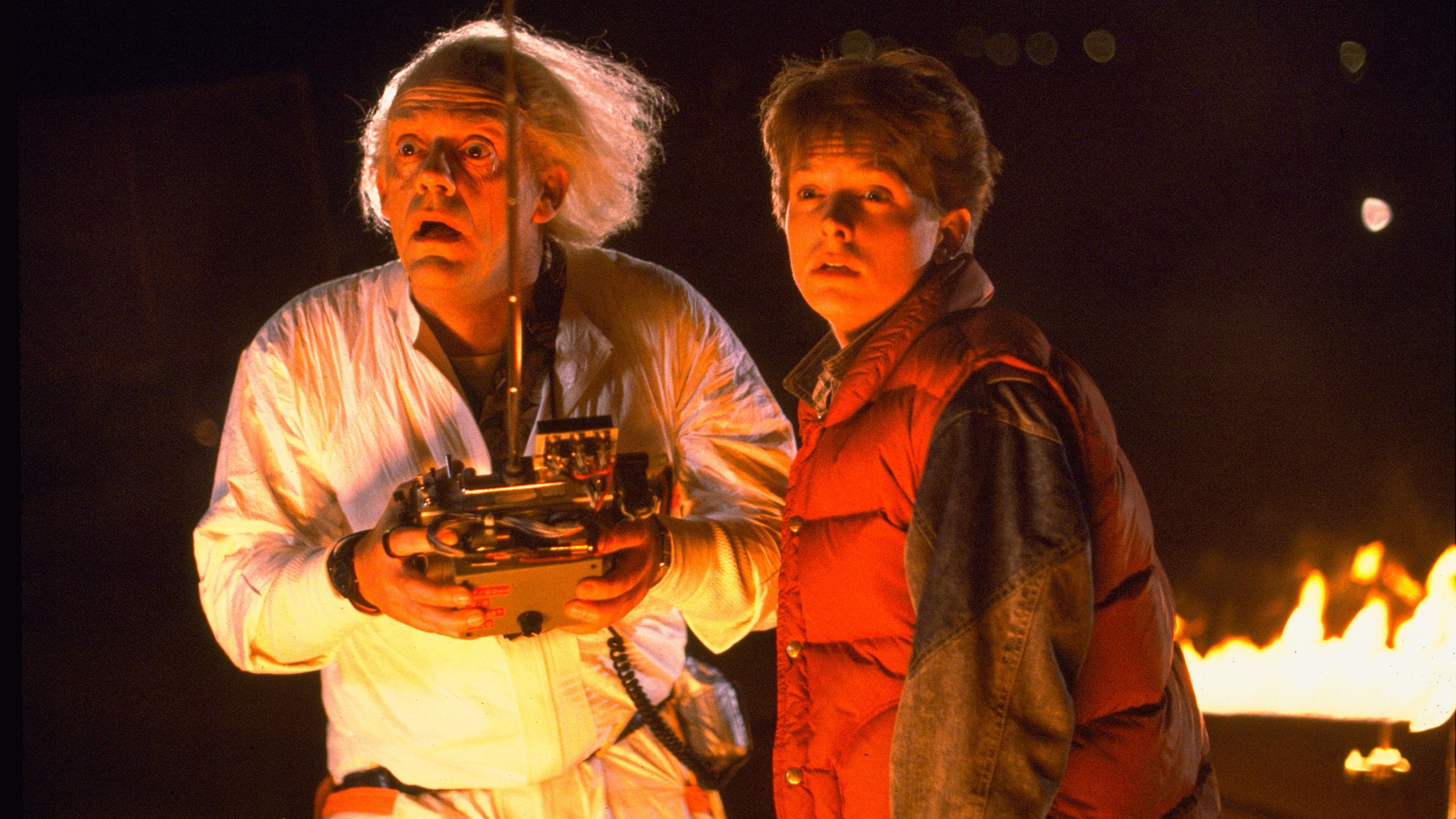 Doc y Marty McFly en Regreso al futuro
