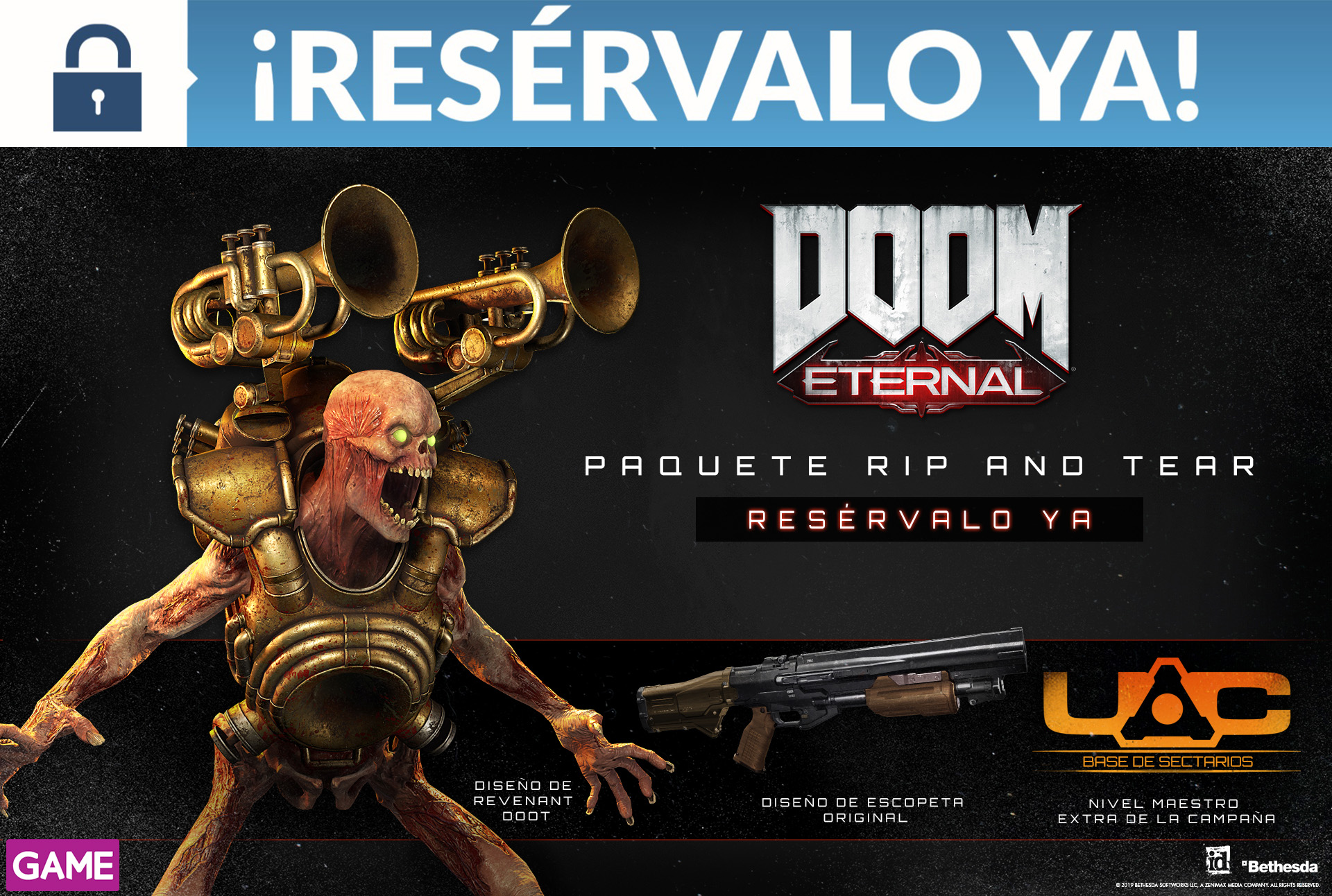 Reserva DOOM Eternal En GAME Y Llévate Este Fantástico Llavero