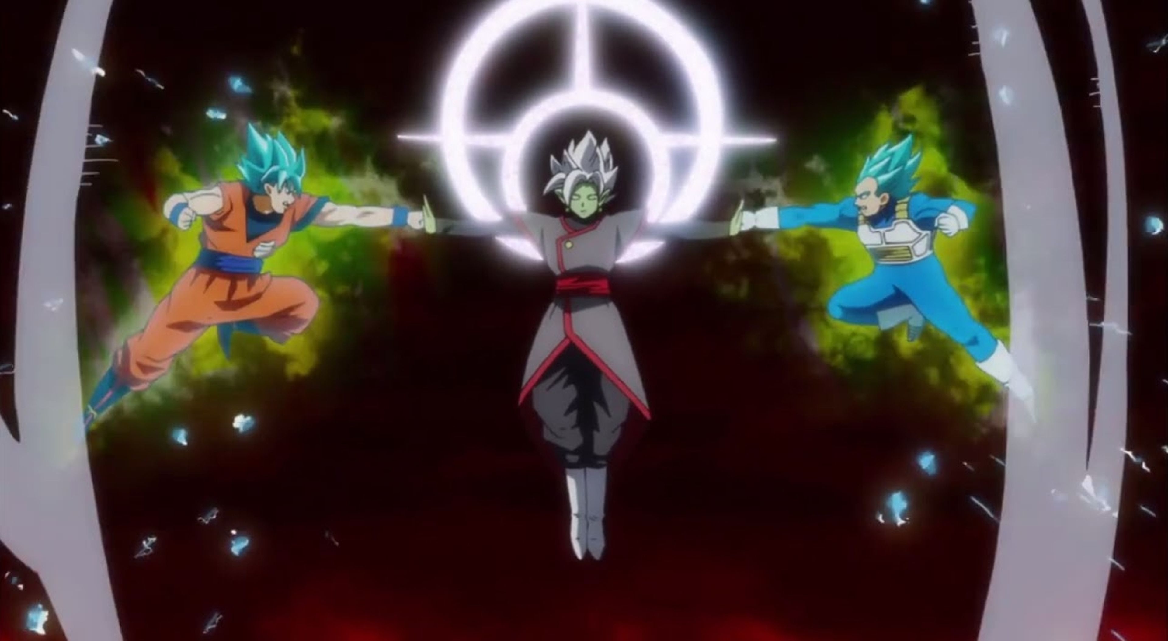 Dragon Ball Super - Goku y Vegeta vs Zamasu fusionado