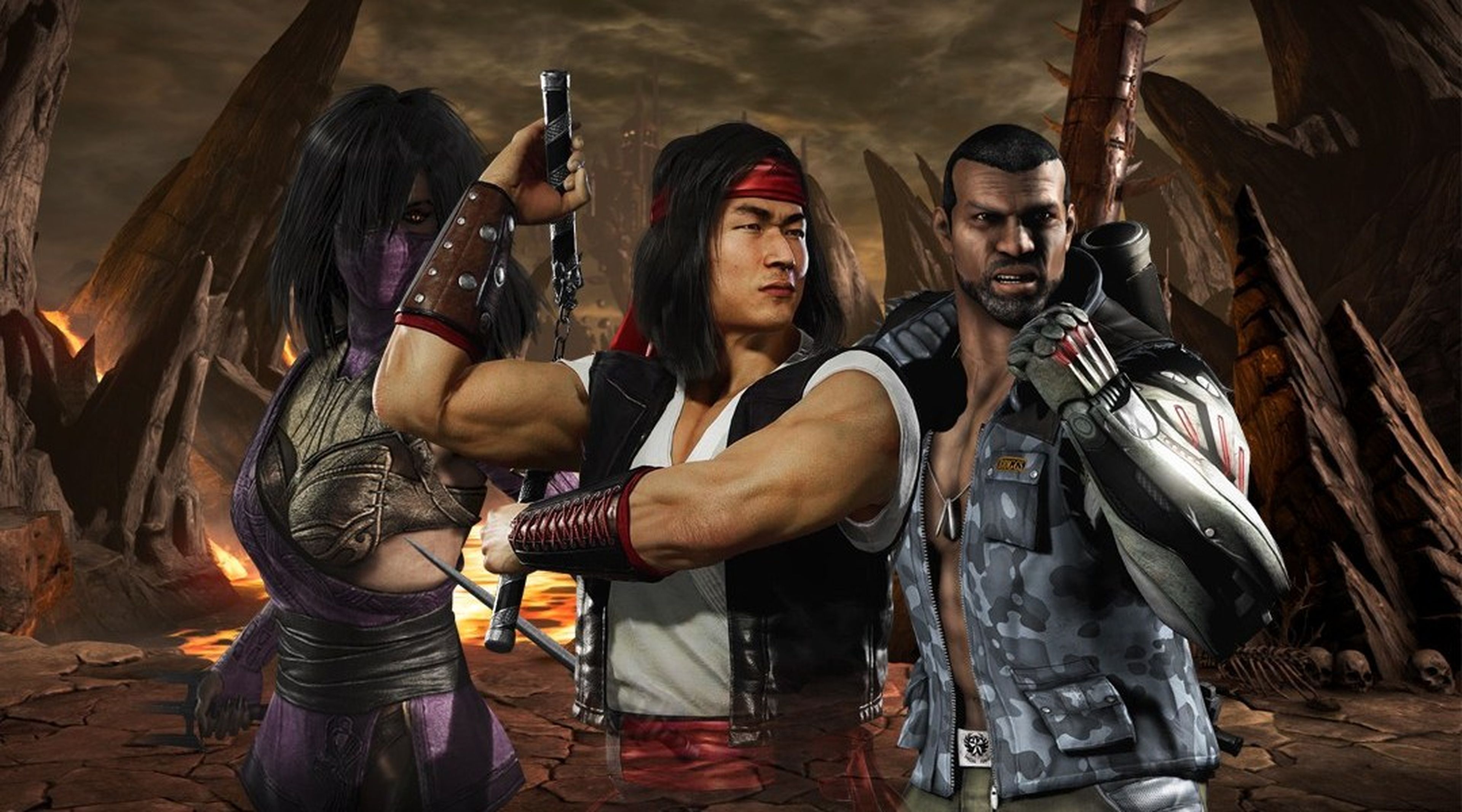 Mortal Kombat - Mileena, Liu Kang y Jax