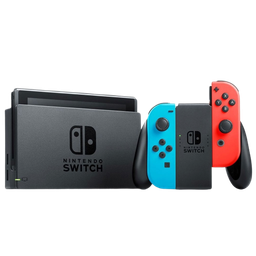 Nintendo Switch color azul / rojo neón