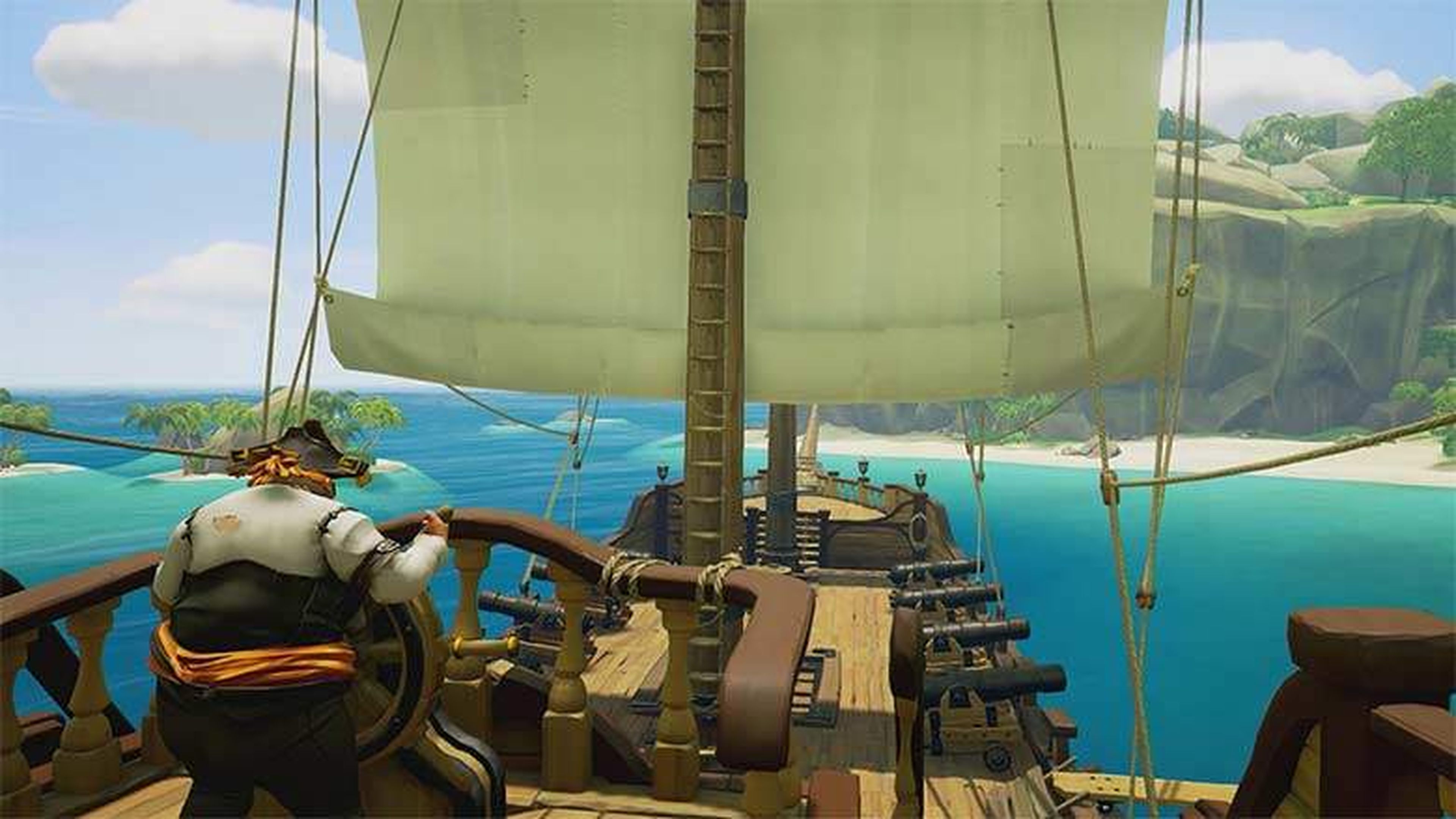 Sea of thieves ps4. Sea of Thieves геймплей. Sea of Thieves Xbox геймплей. Остров трёх Утёсов Sea of Thieves.