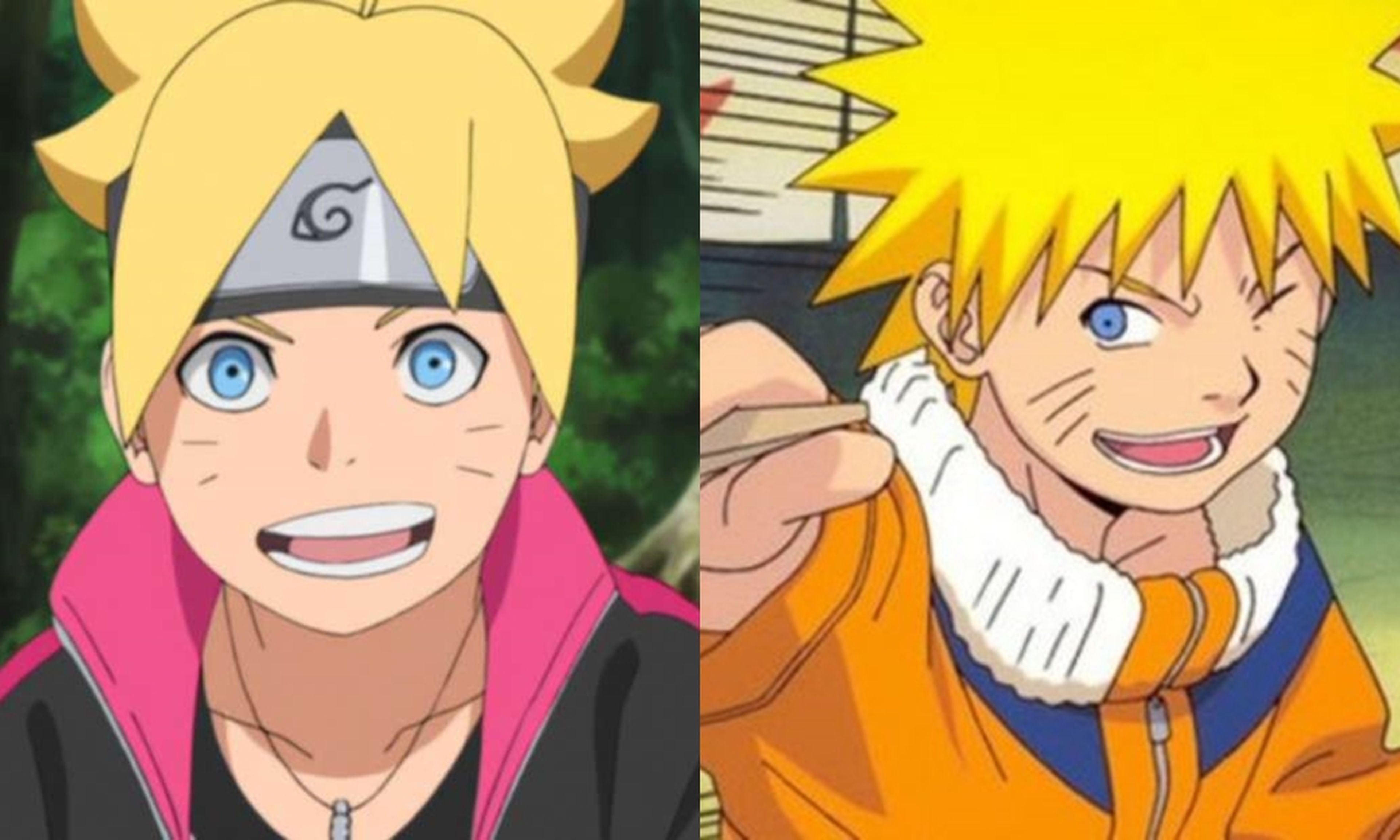 Boruto y Naruto de niño