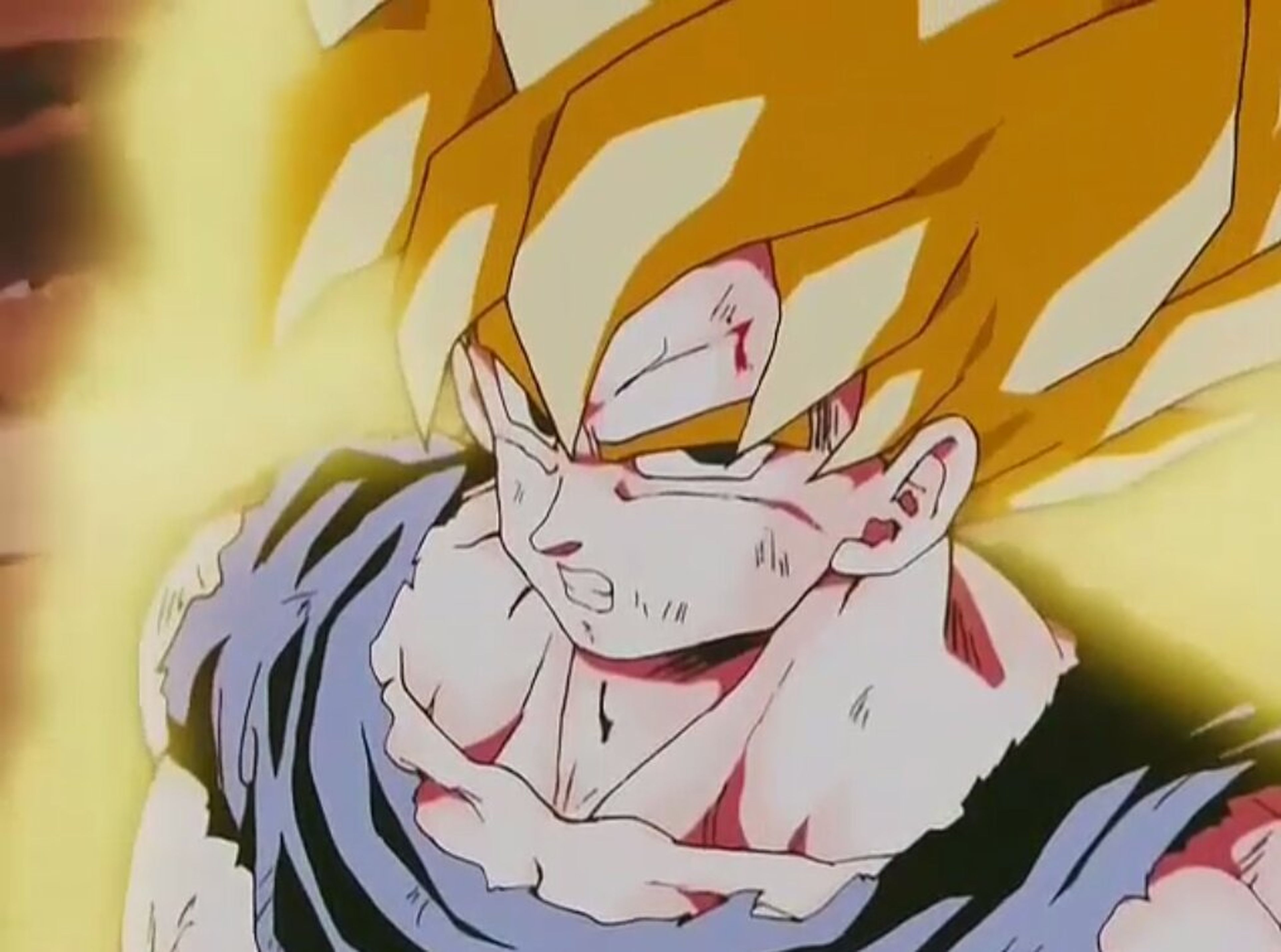Dragon Ball Z - Goku se transforma en Super Saiyan