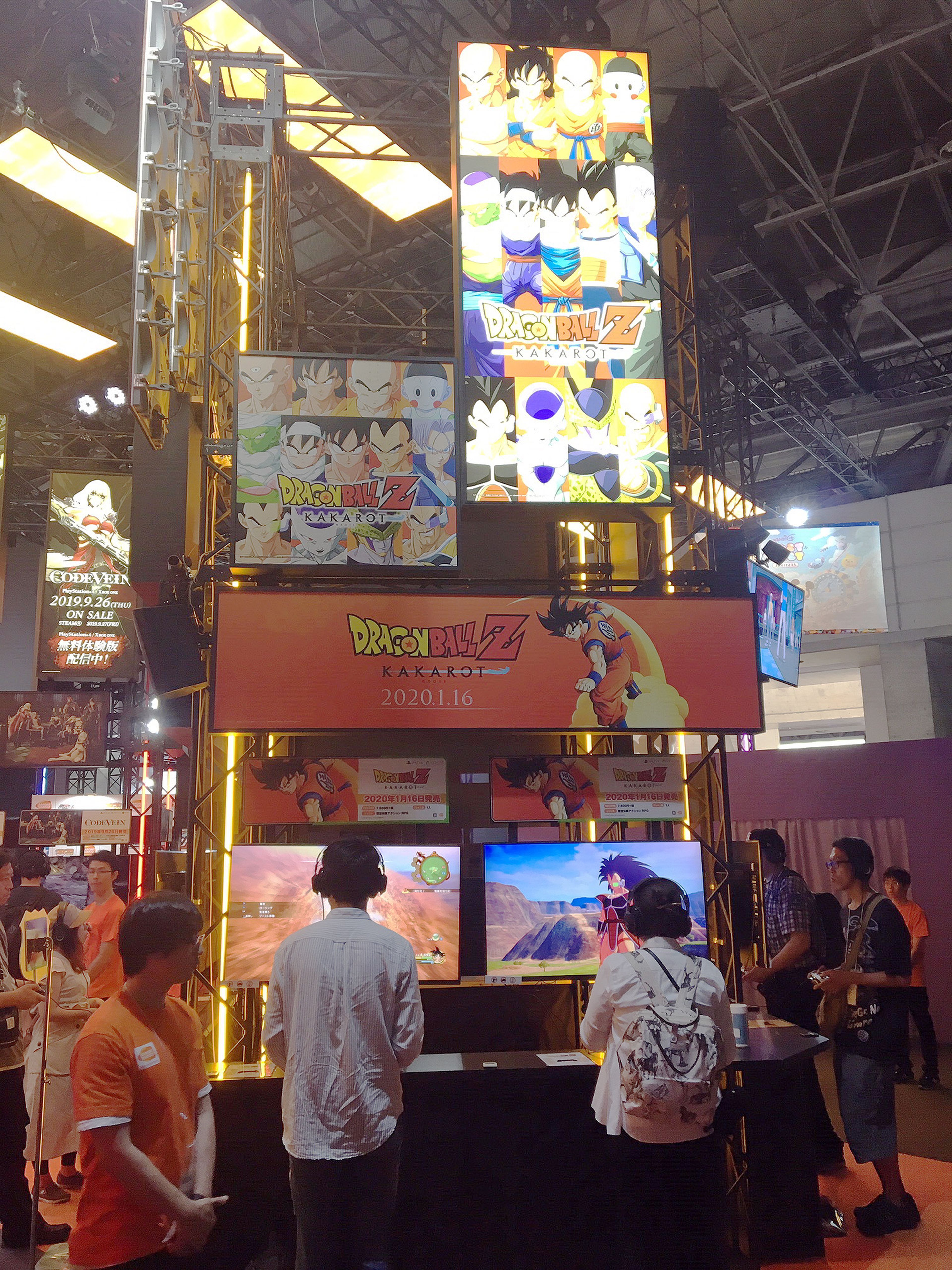 El stand de Dragon Ball Z Kakarot en el Tokyo Game Show