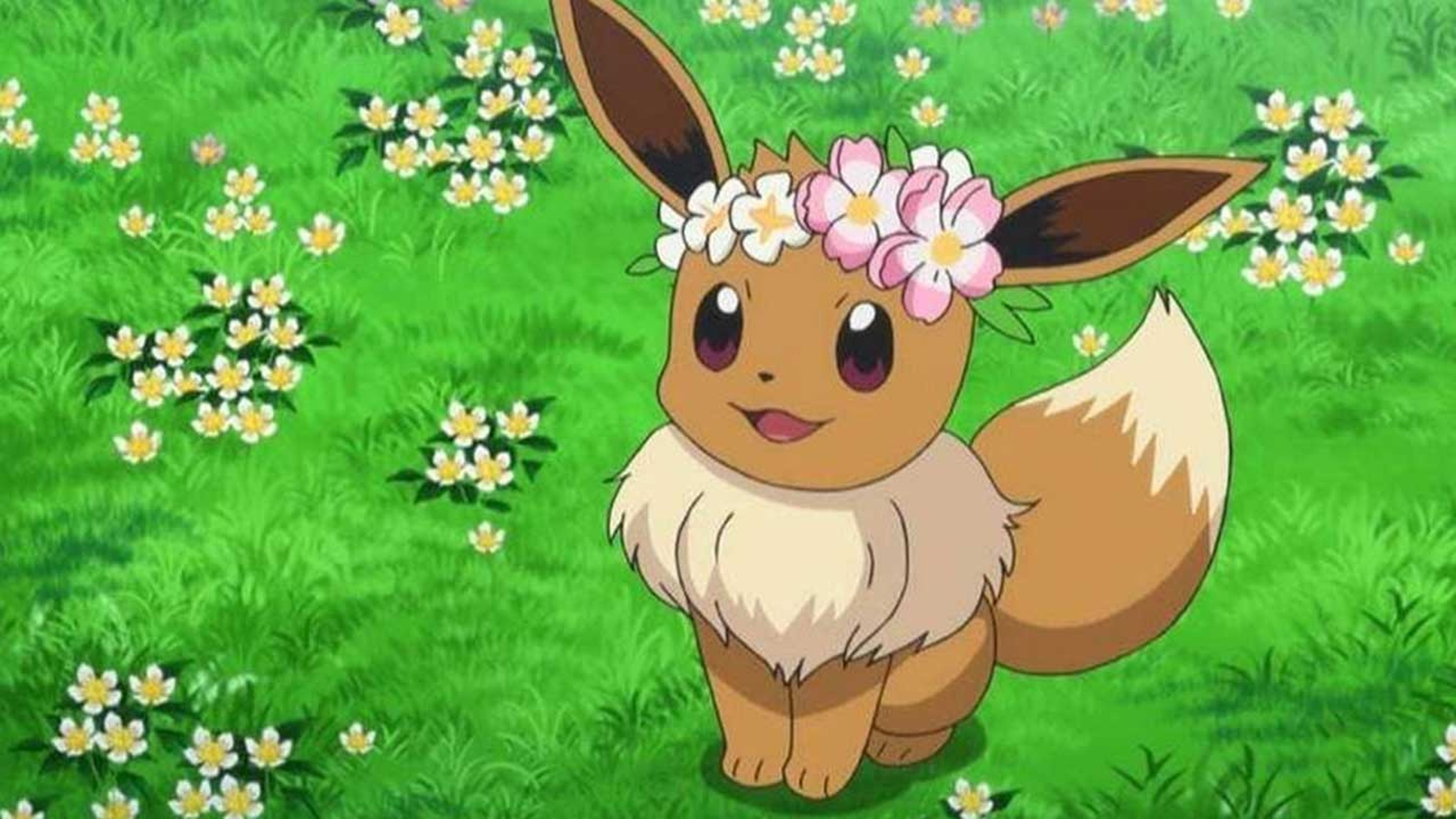 Eevee con corona de flores Pokémon GO