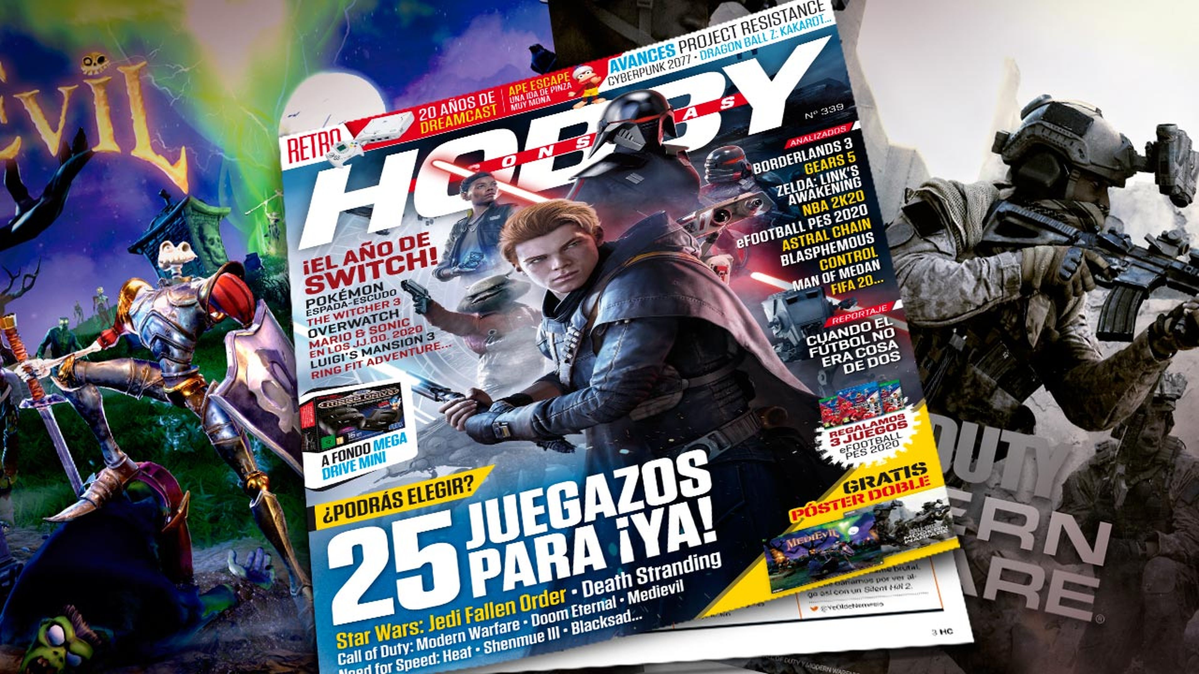 Hobby Consolas 339, a la venta con póster de Medievil y Modern Warfare