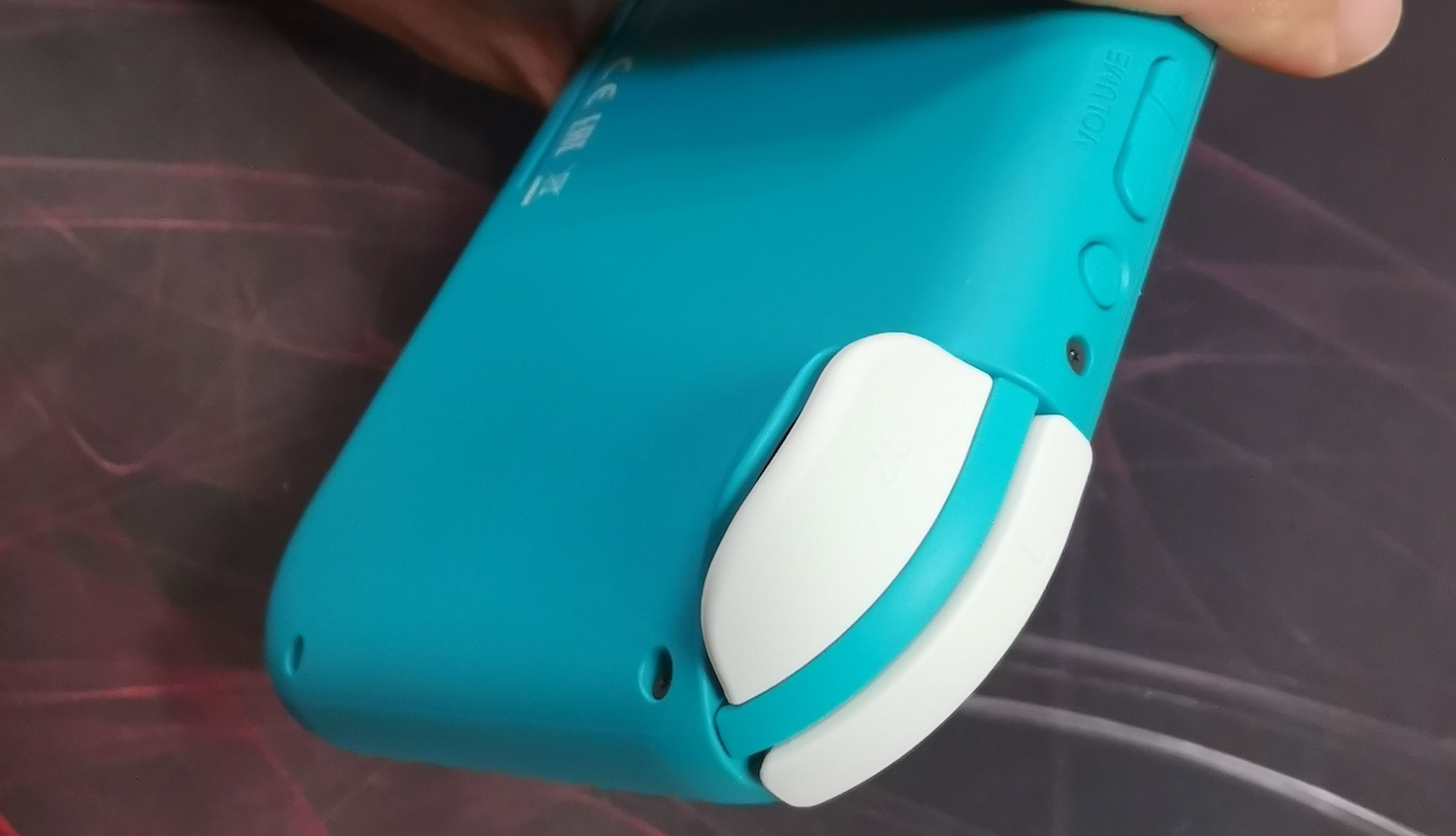 Nintendo Switch Lite detalle ergonomía