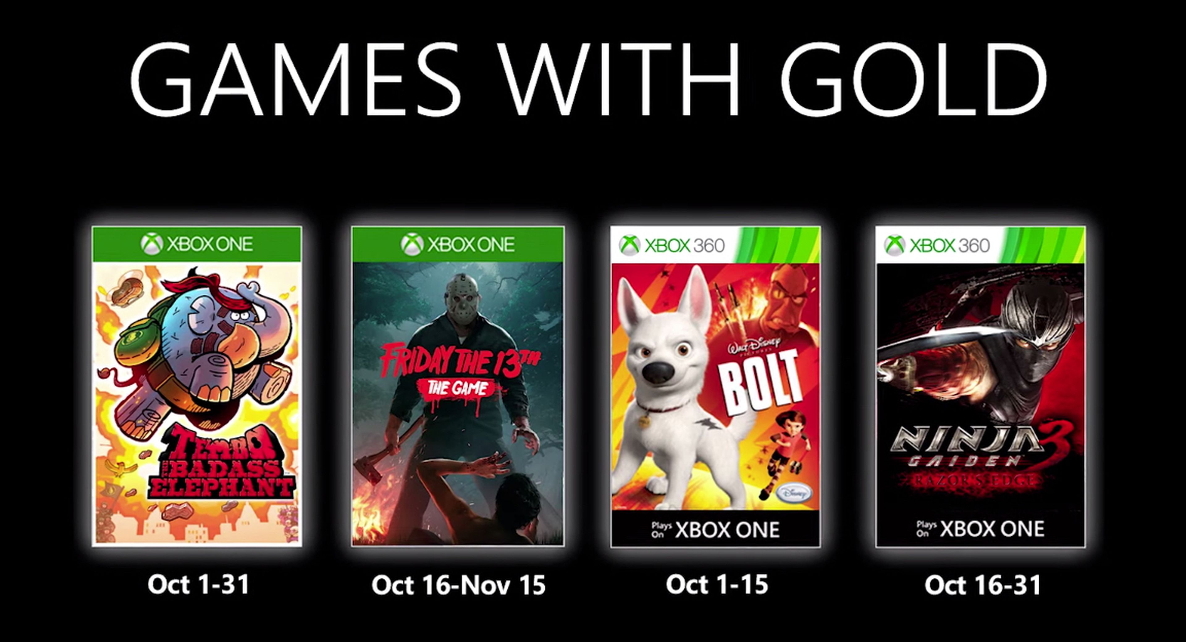 Xbox Live Gold Octubre