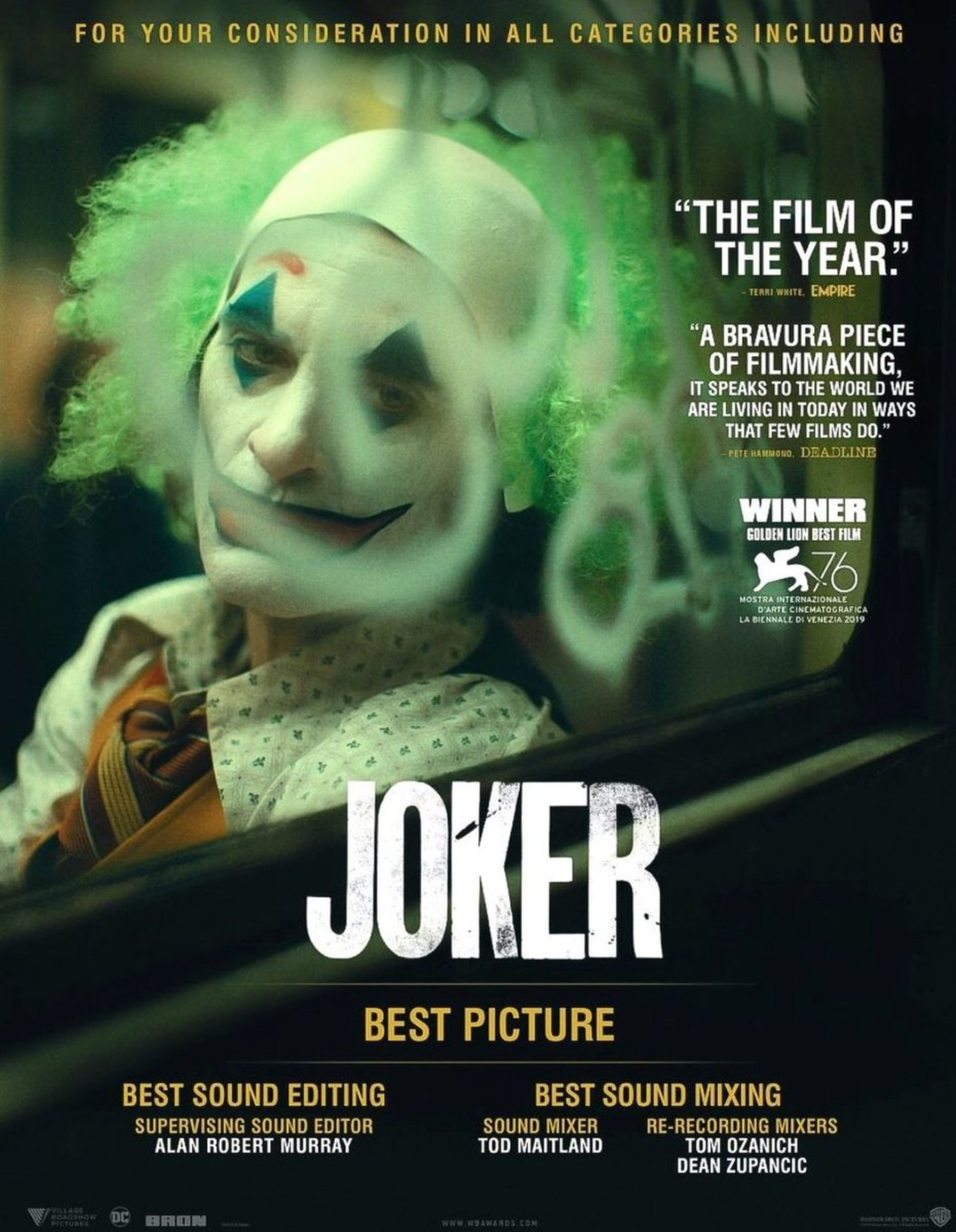 Joker Campaña Oscar 2020