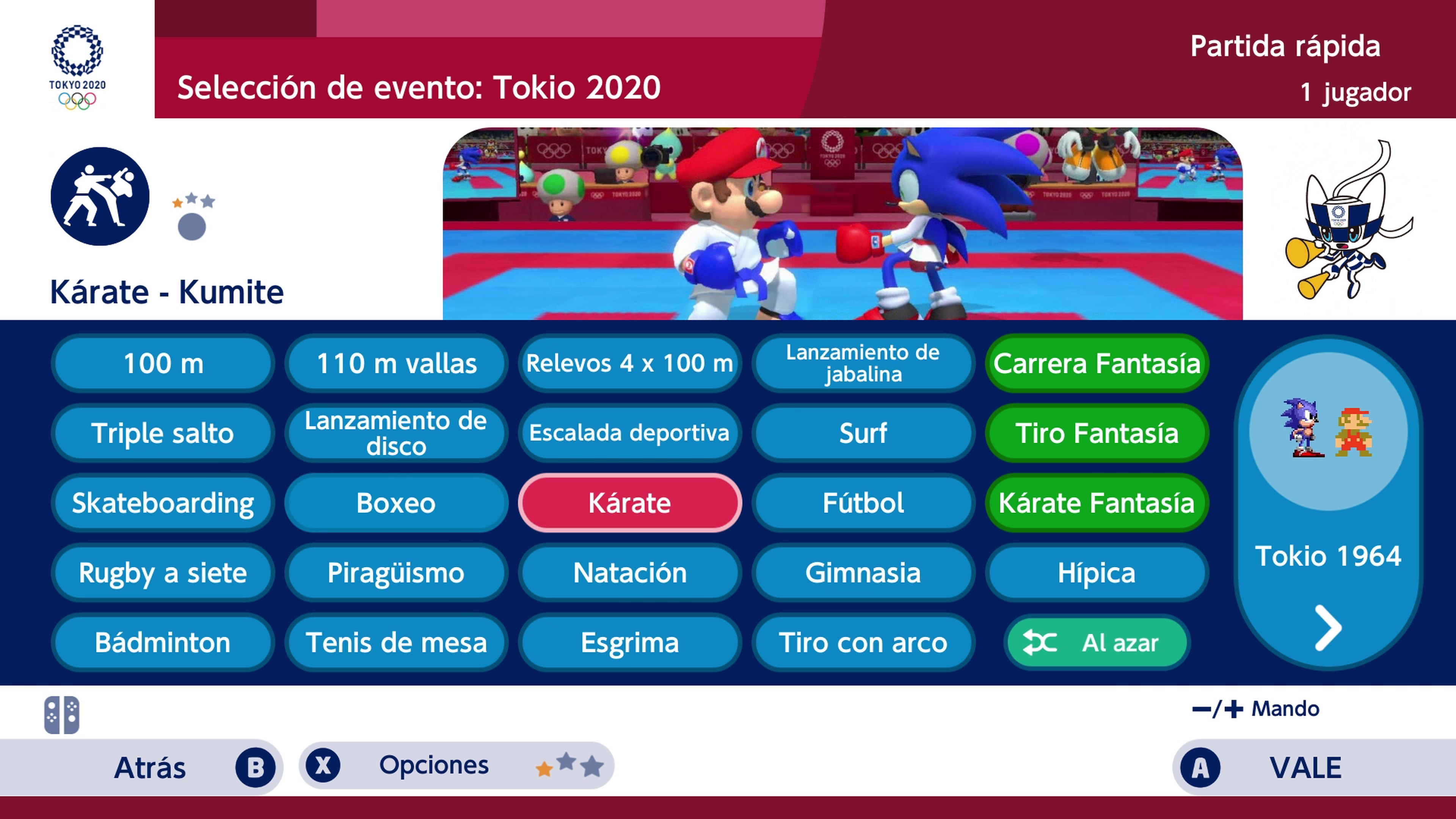 Mario & Sonic en los Juegos Olímpicos: Tokyo 2020 avance