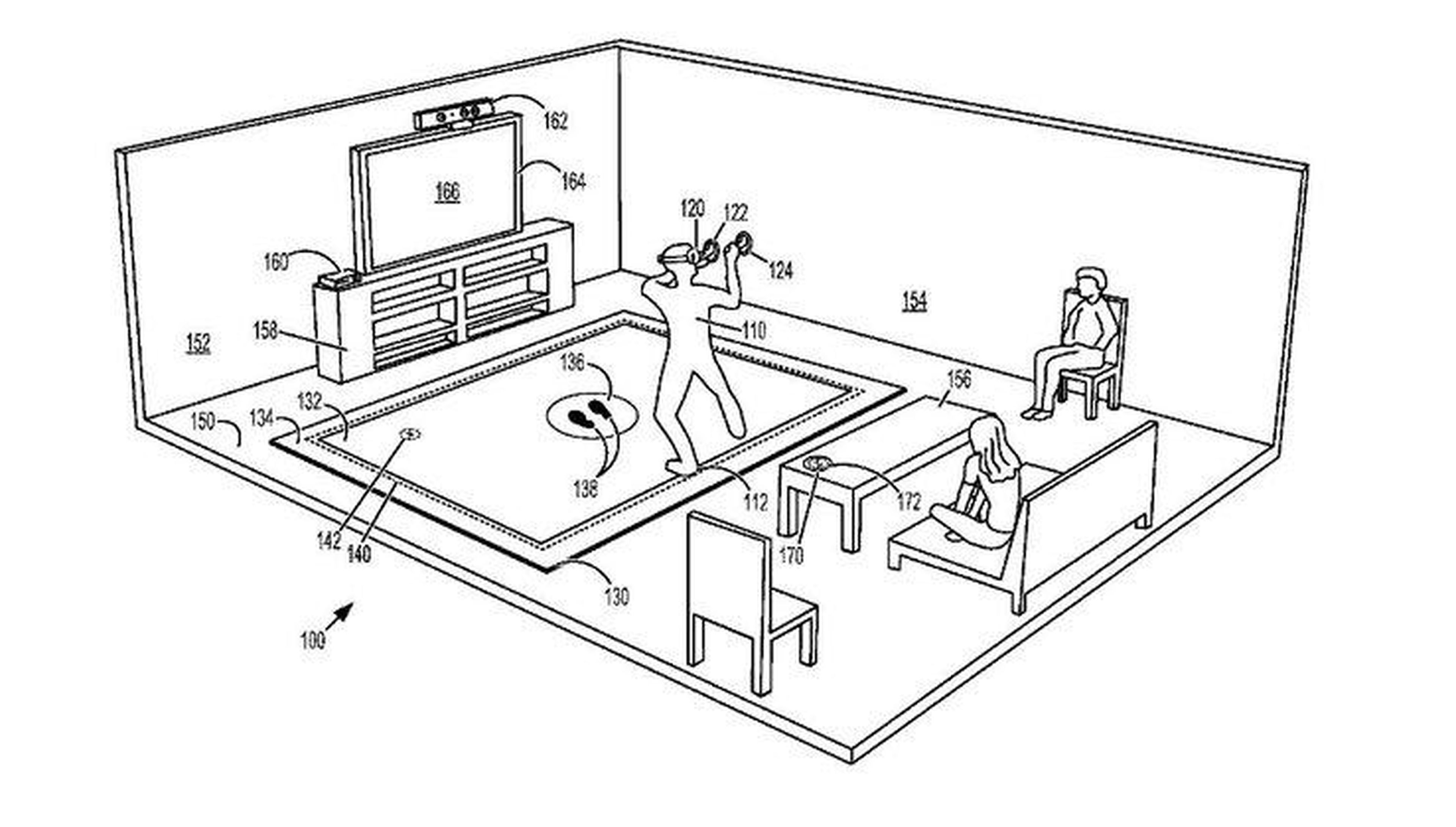 Microsoft Patente - Alfombra realidad virtual