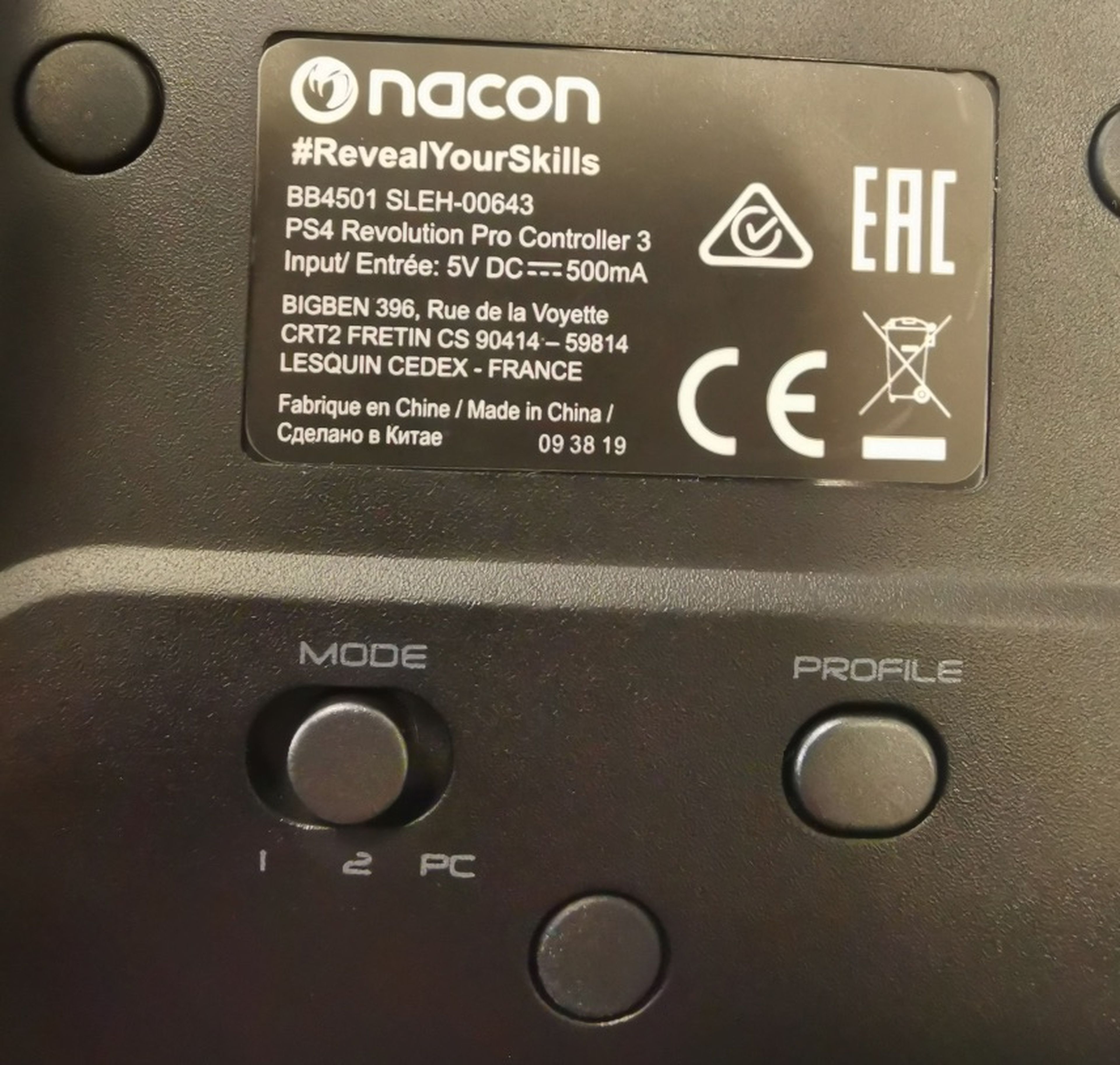 Nacon Pro Revolution Controller 3 modos