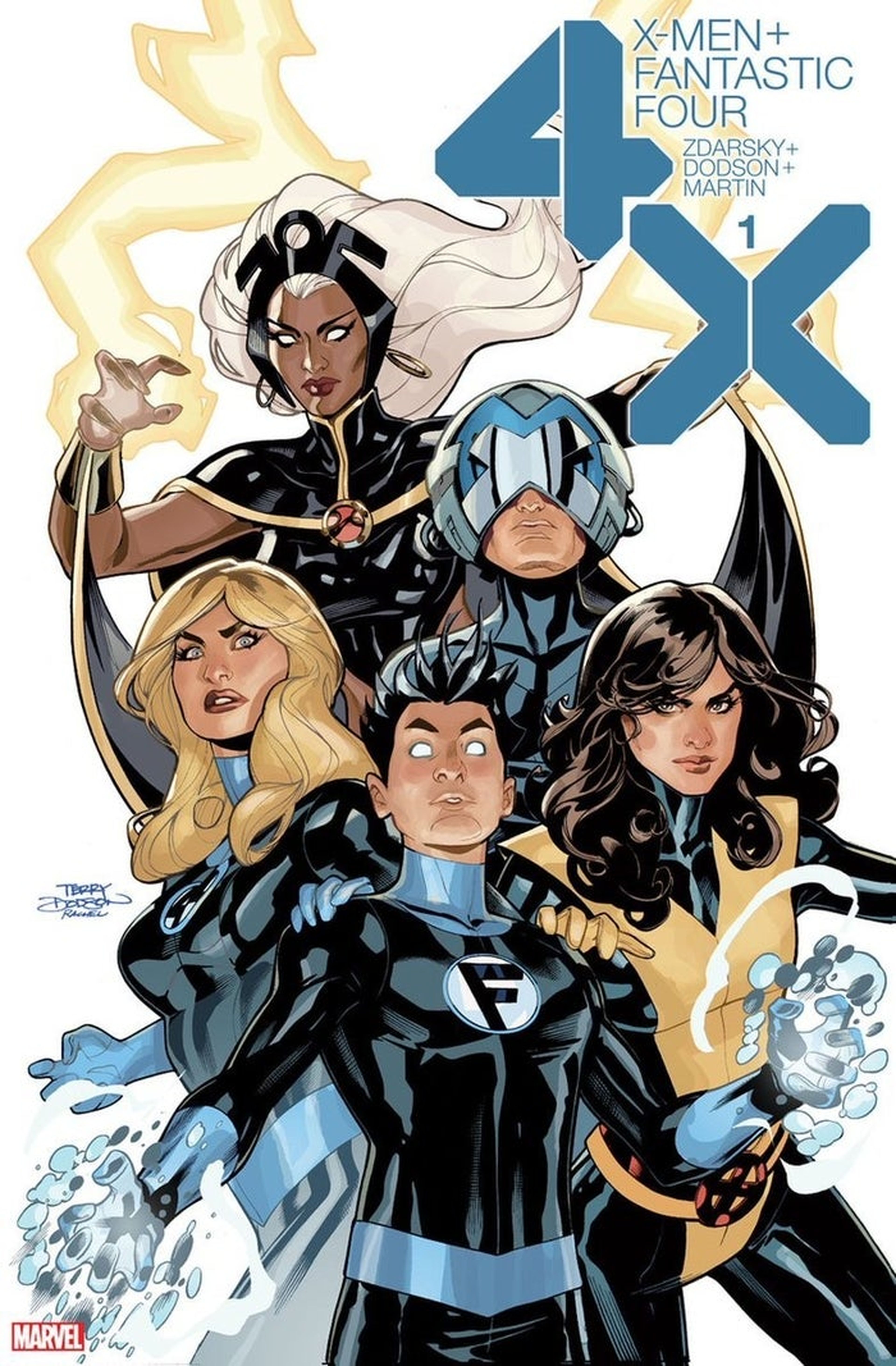Portada crossover X-Men + 4 Fantásticos