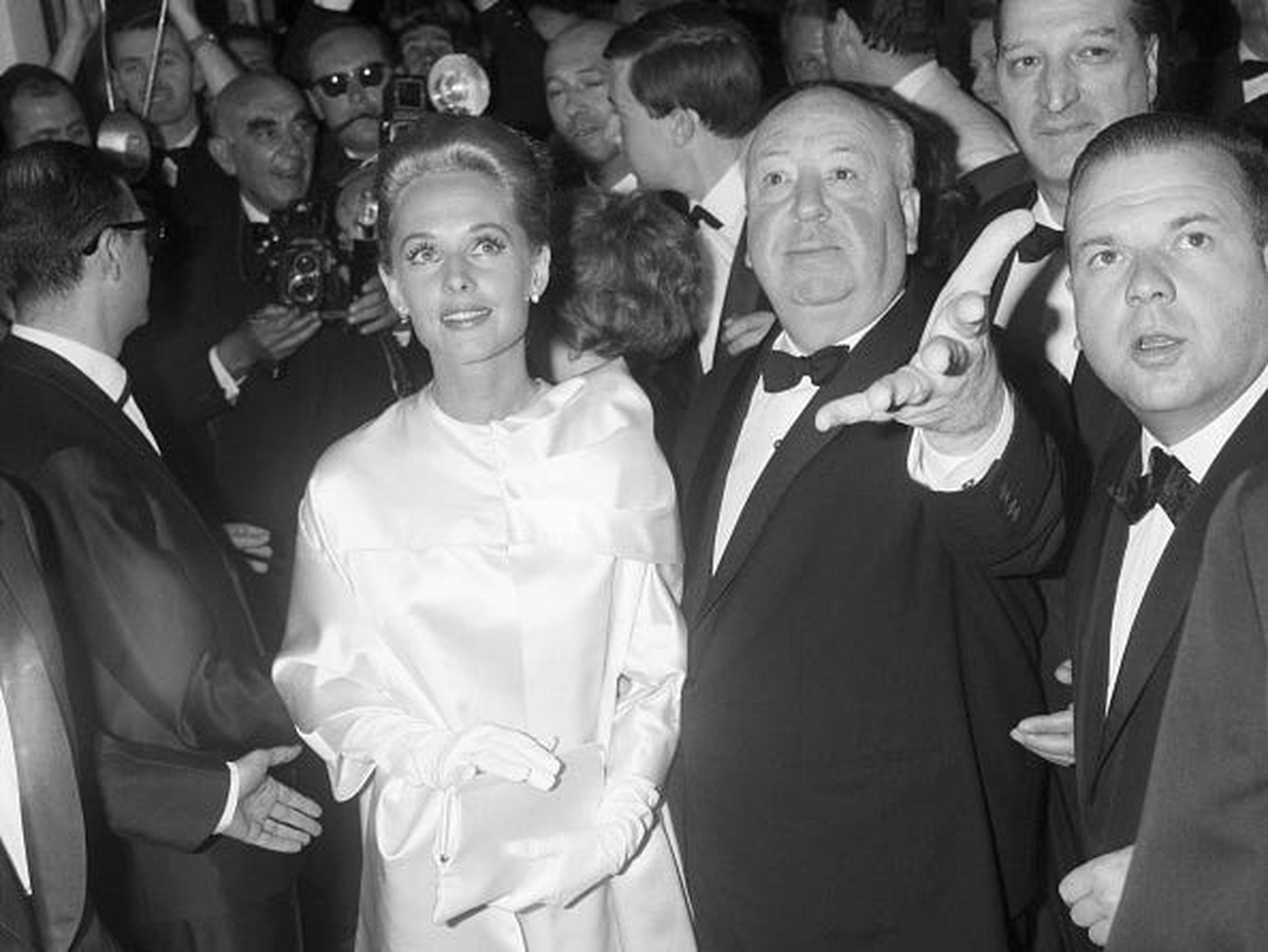 Alfred Hitchcock y Tippi Hedren