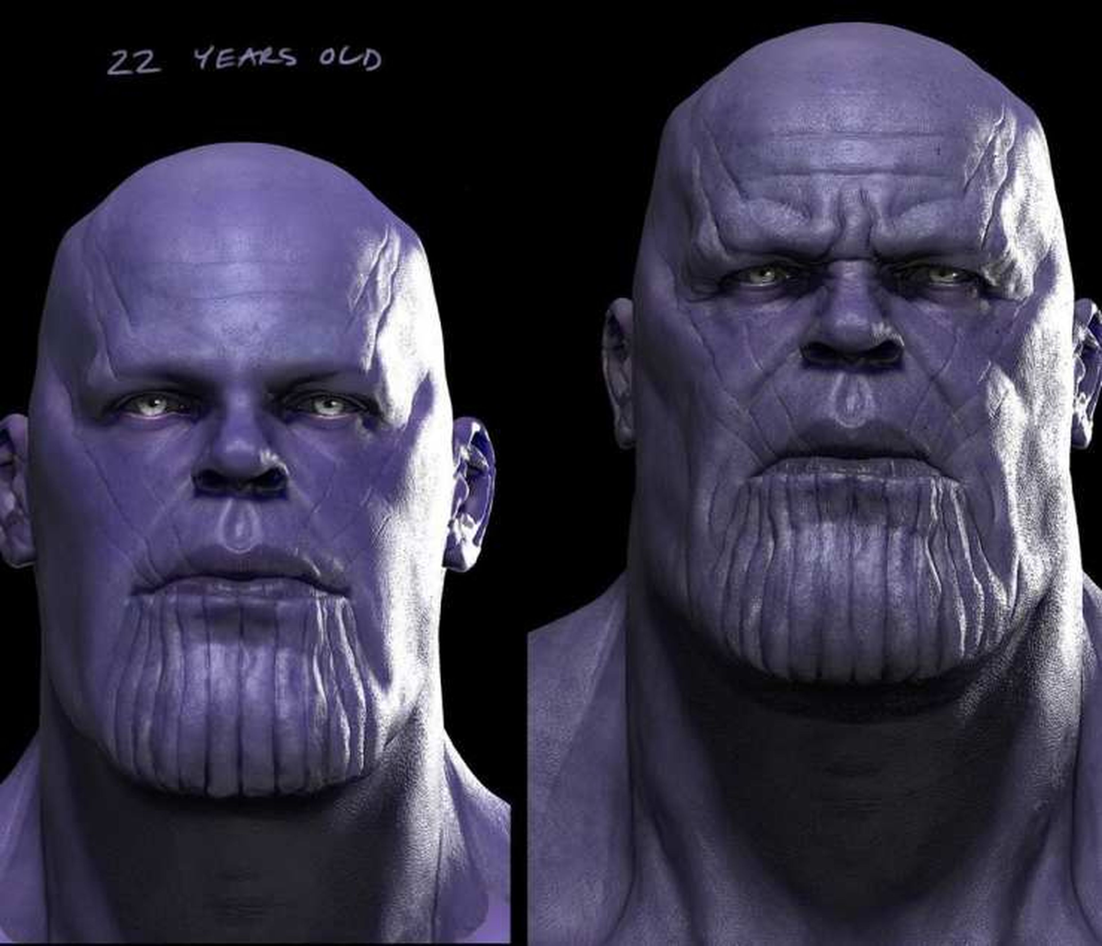 Arte conceptual de Thanos en su juventud